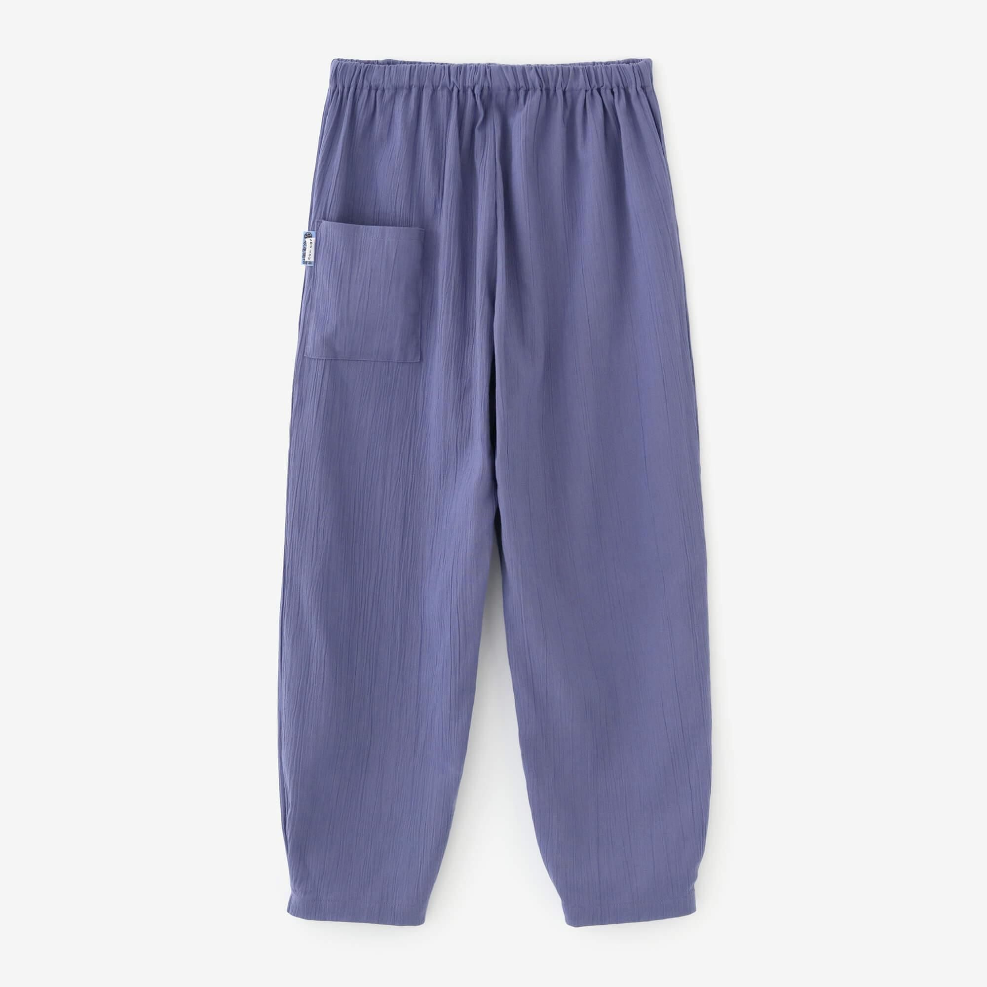 高島縮棉 20/20 工人褲/淺紫色