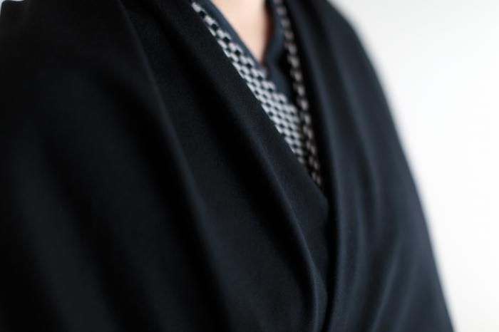 Baby Cash (R) Gauze Stole / Ink Black