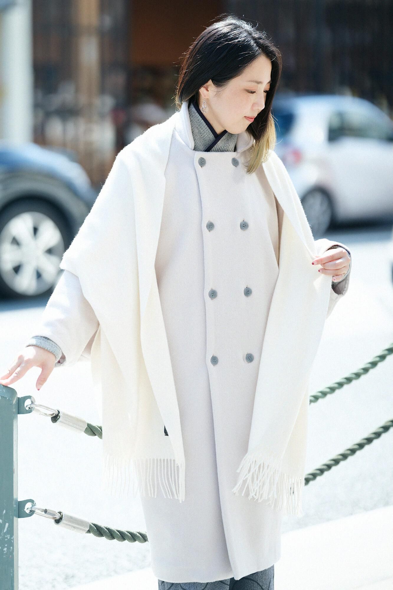 Baby Cash(R) Long Muffler / Ecru