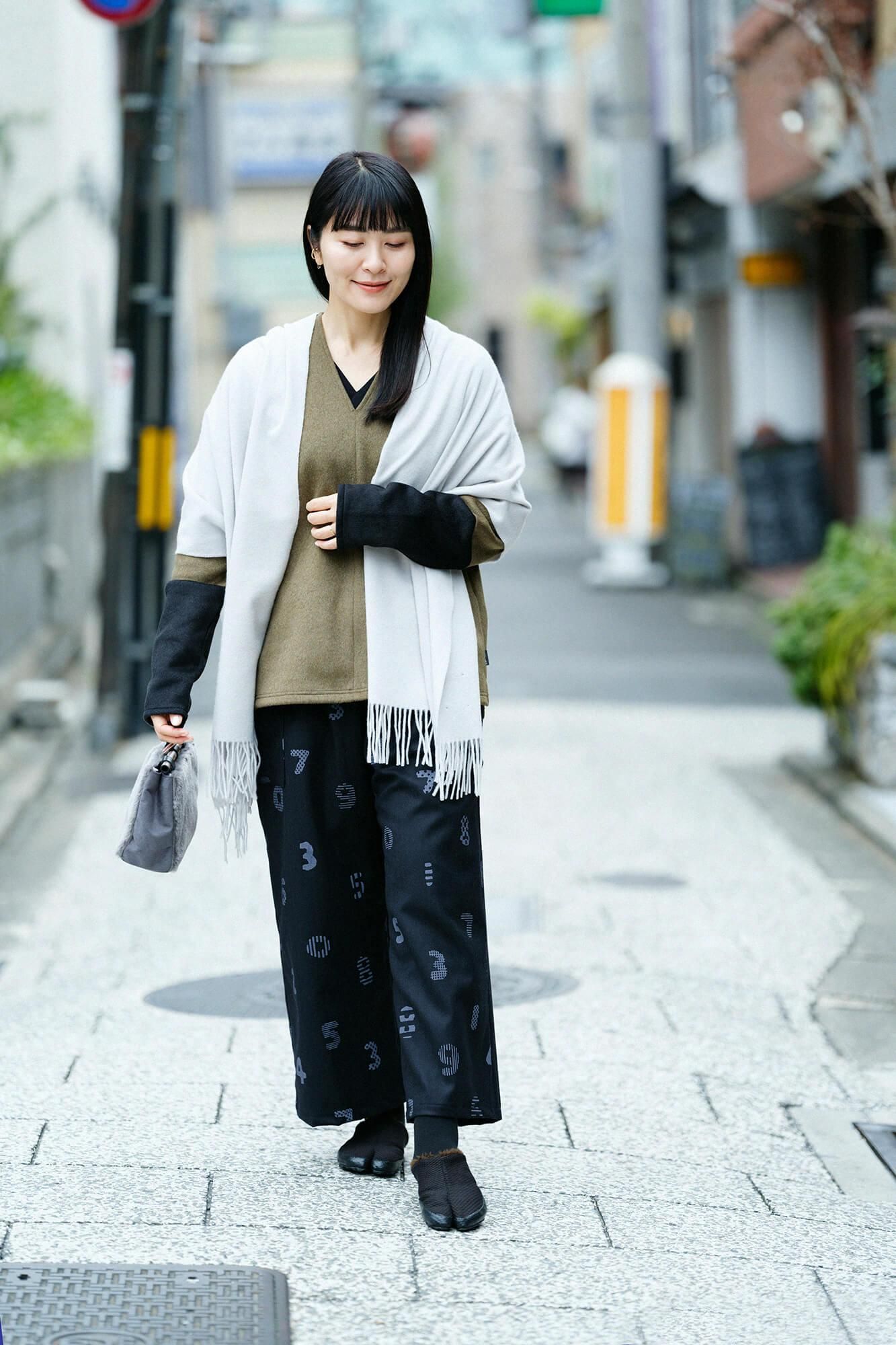 Babycash(R) Long Muffler / Silver Grey