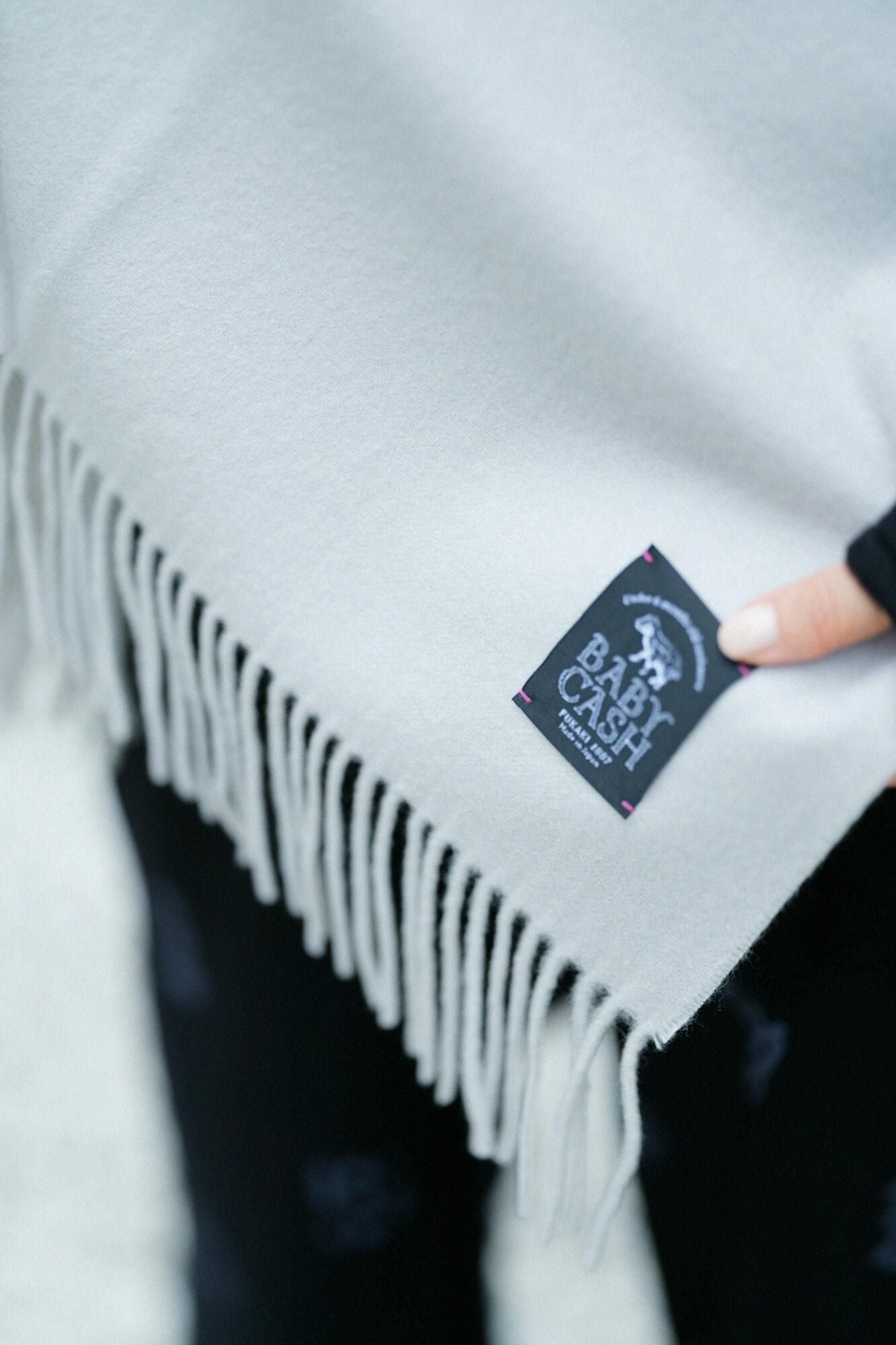 Babycash(R) Long Muffler / Silver Grey