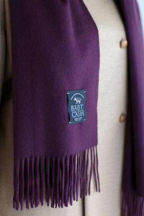ベビーキャッシュ(R) ロングマフラー/濃紫(こきむらさき)