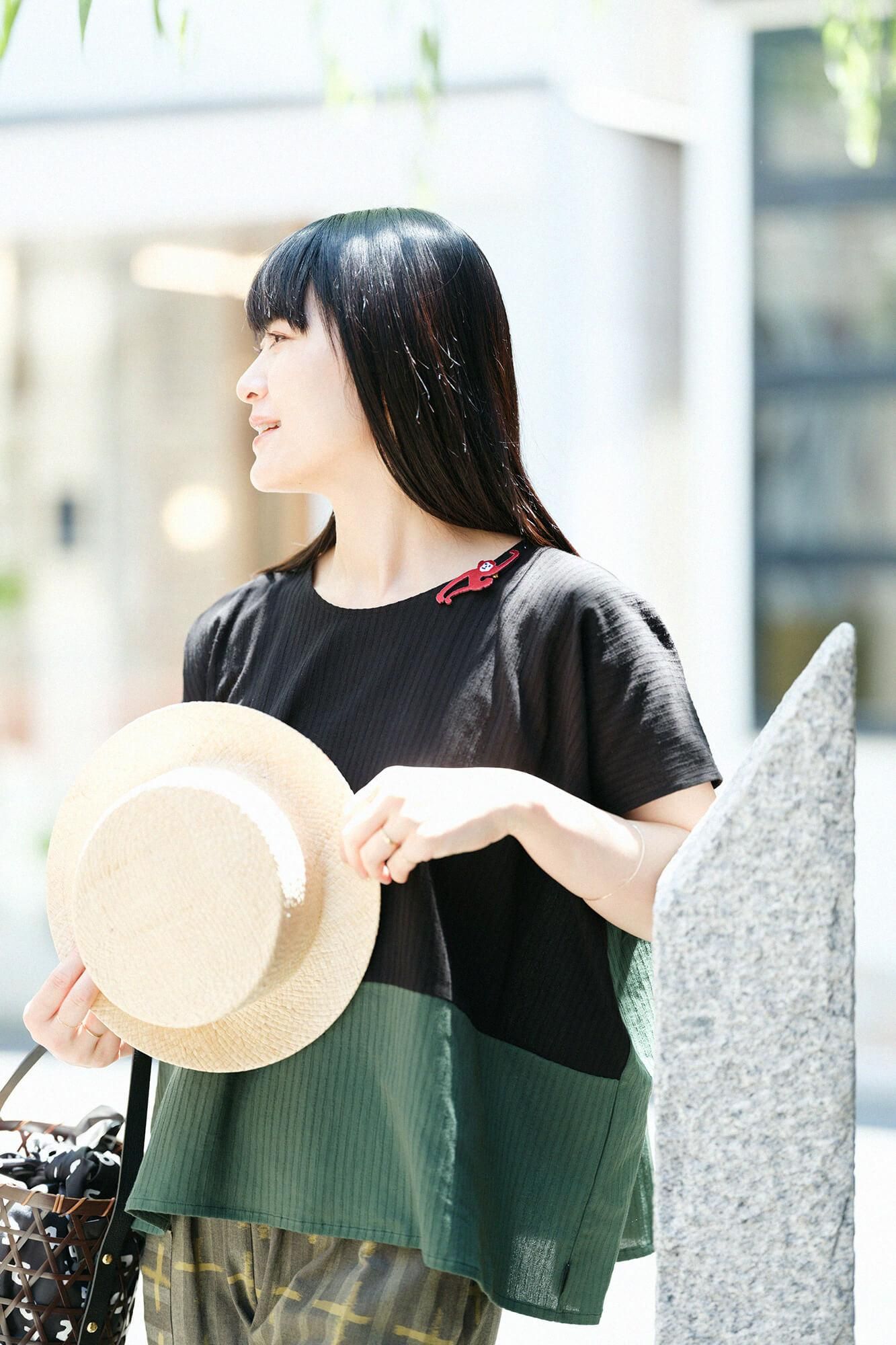 자수 브로치(Shukazari)/원숭이