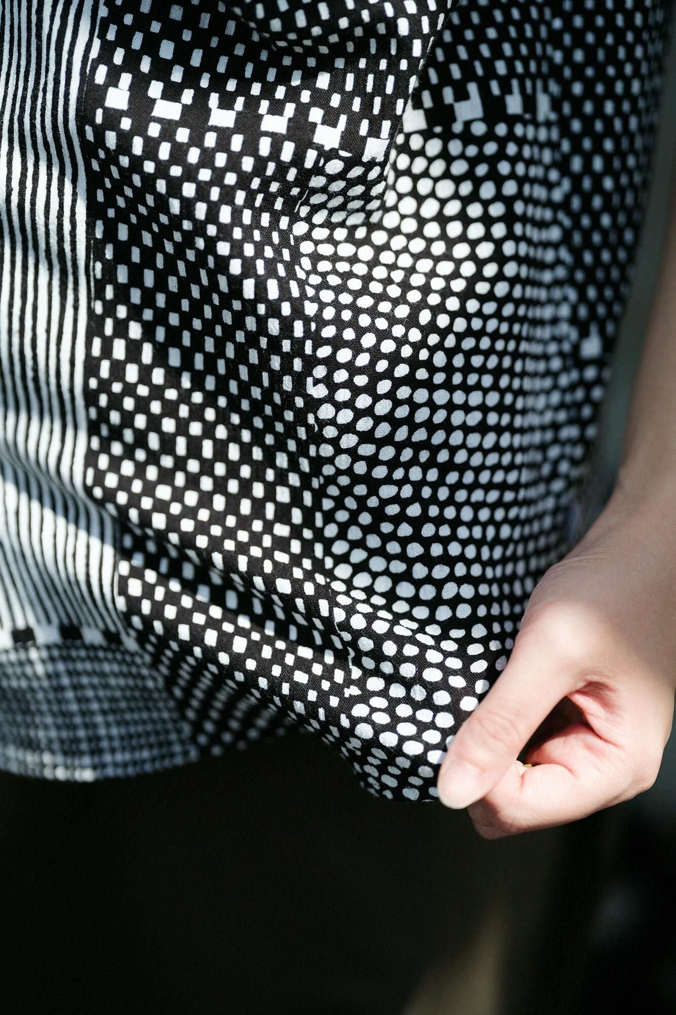 takashima chiku 20/20支架领子短袖衬衫/倾斜(同一)黑色墨水