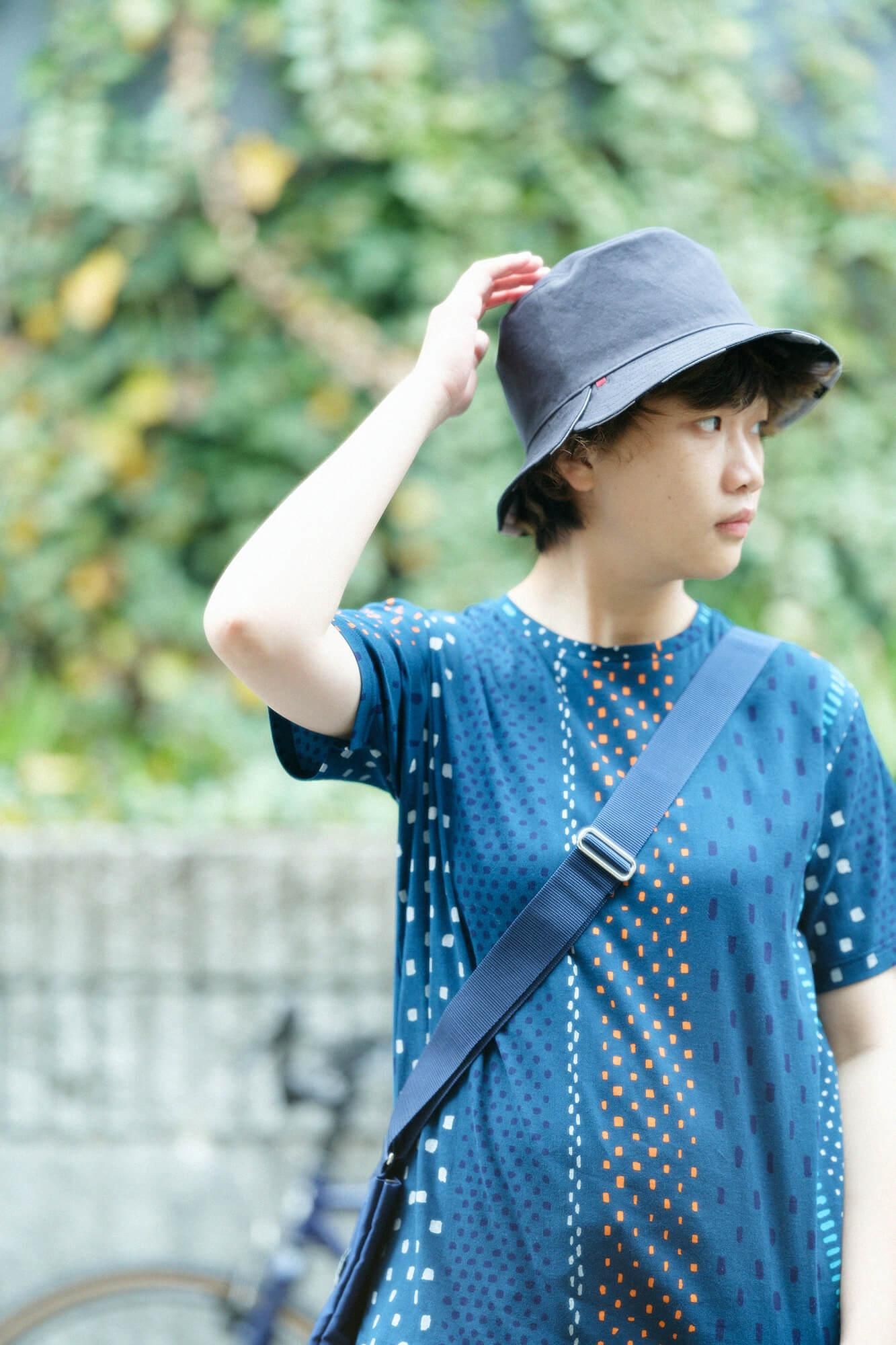 【官網限定】高島縮棉 40/40短袖T-shirt /冰雹條紋