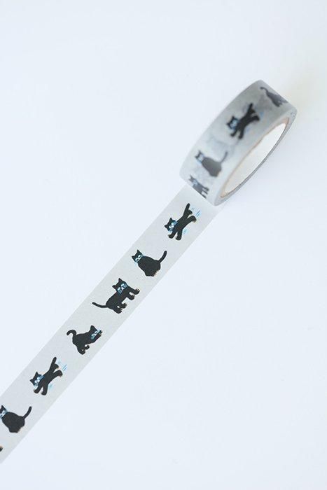 SOU・SOU×mt圖案紋樣・紙膠帶/貓【寬1.5cm】