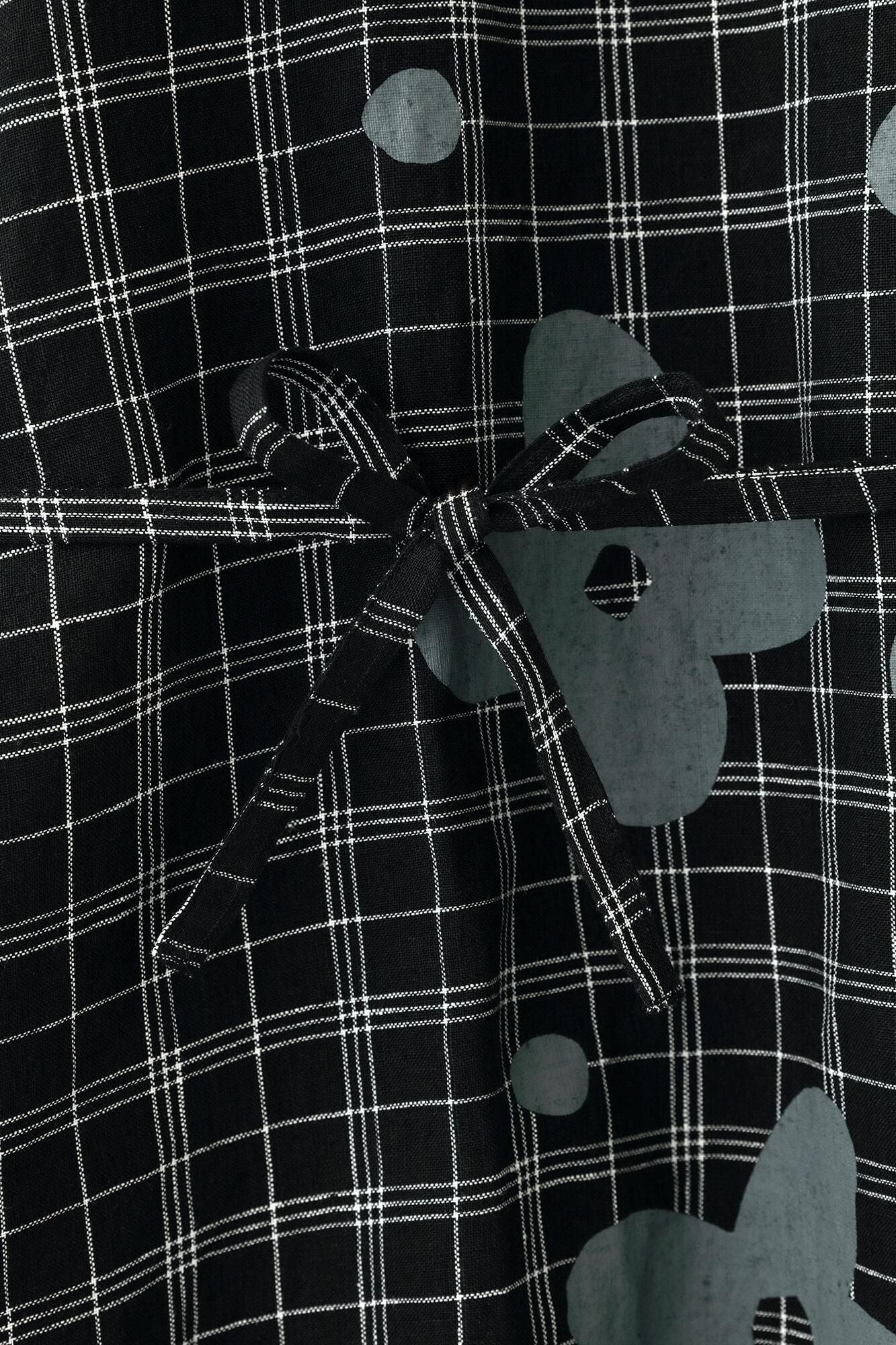 【online한정】마 직사각형 원피스(Chohokei)/산꽃바람와 여백