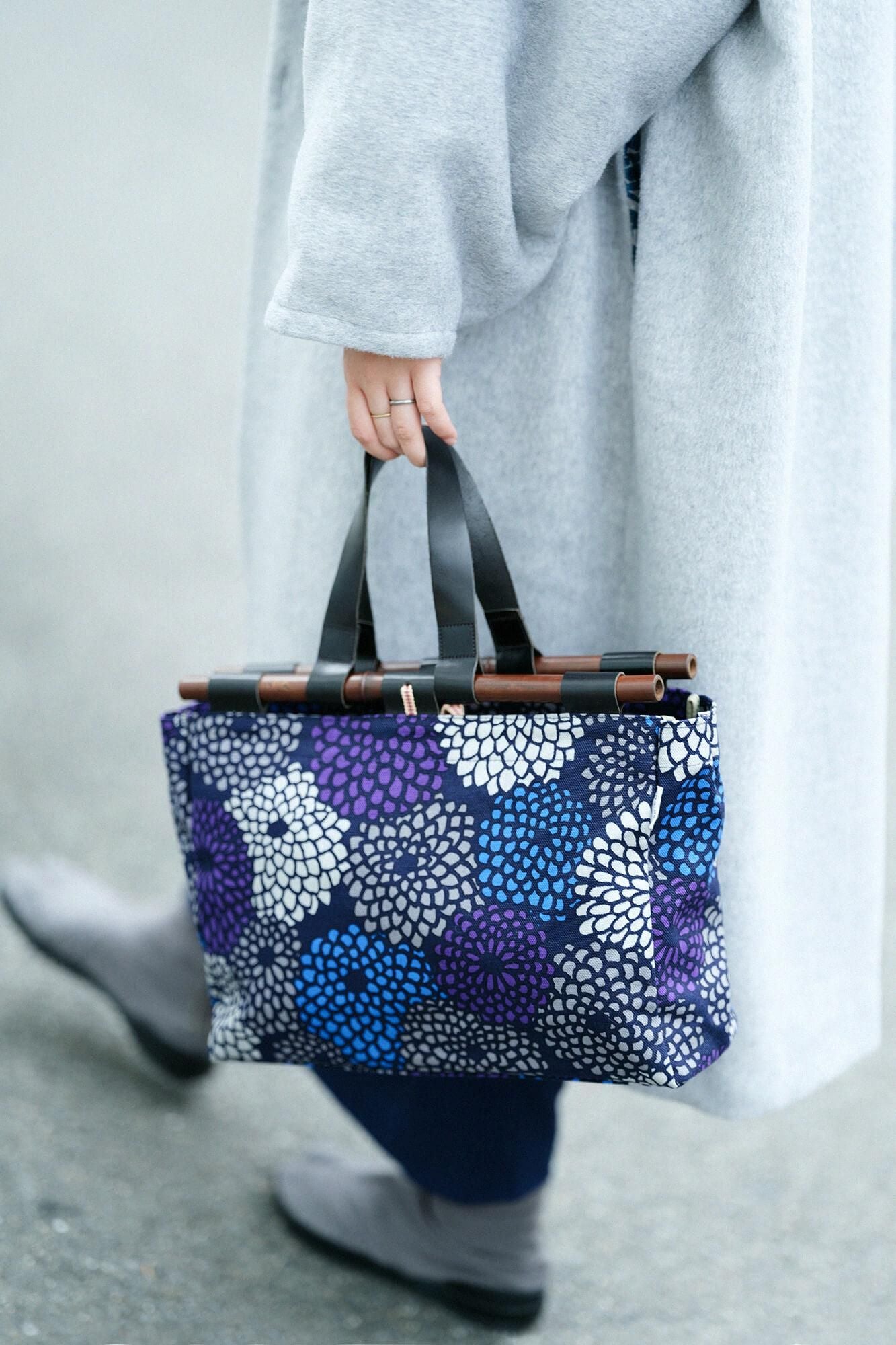 道行小筥(みちゆきこばこ) 染竹(そめだけ) 大/菊づくし2