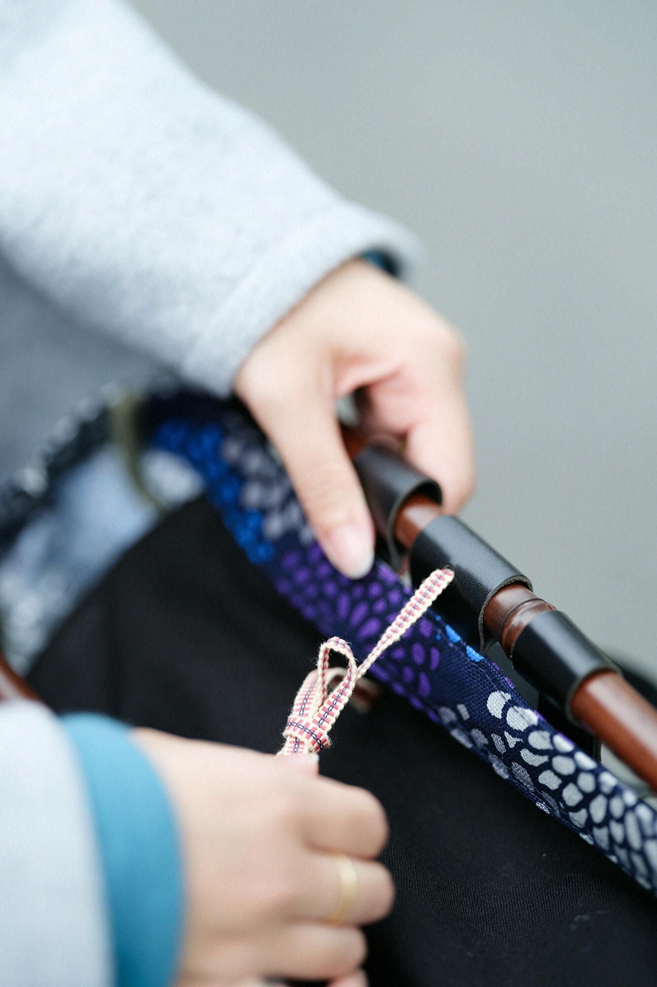 道行小筥(みちゆきこばこ) 染竹(そめだけ) 大/菊づくし2