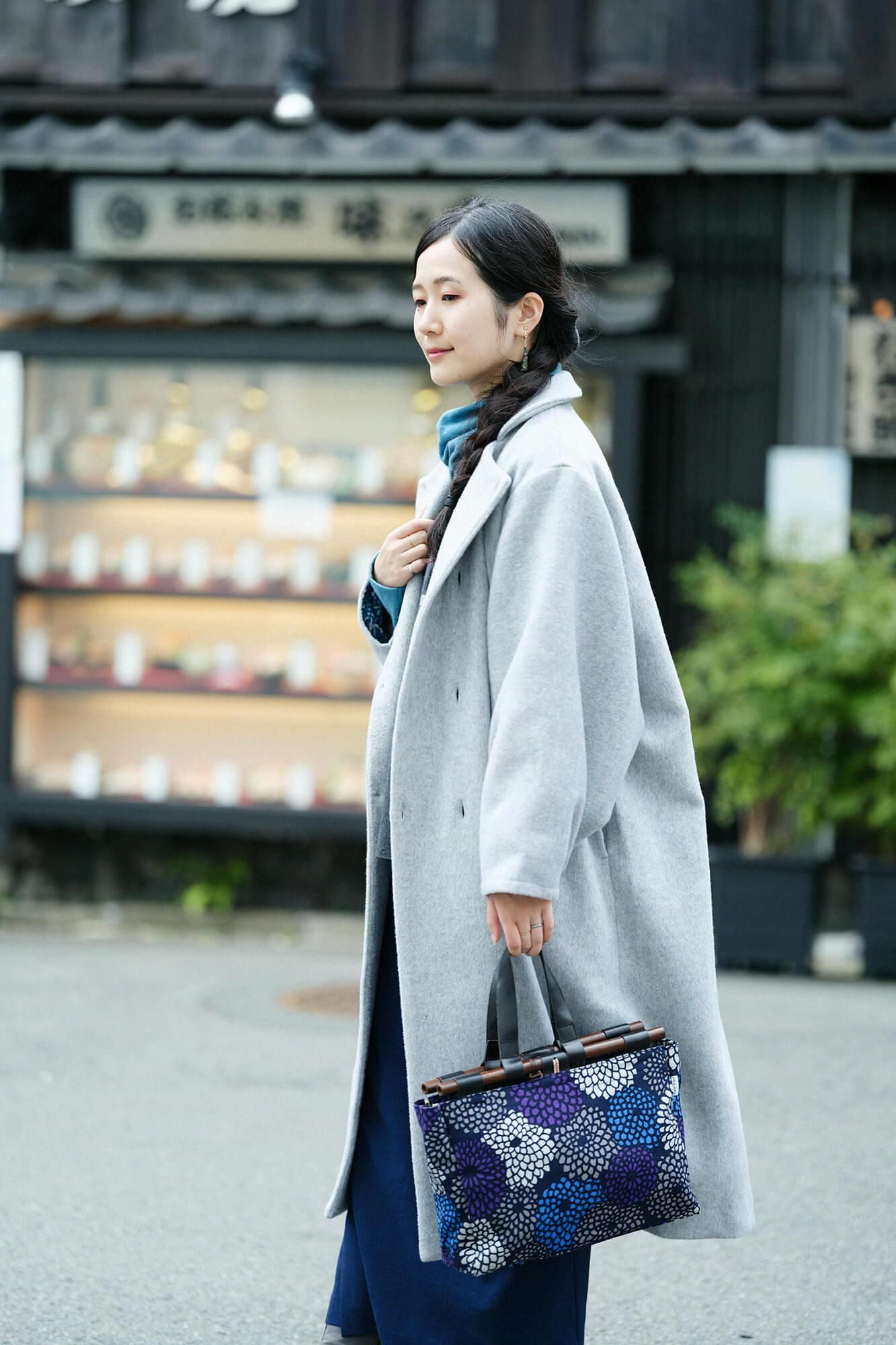 道行小筥(みちゆきこばこ) 染竹(そめだけ) 大/菊づくし2