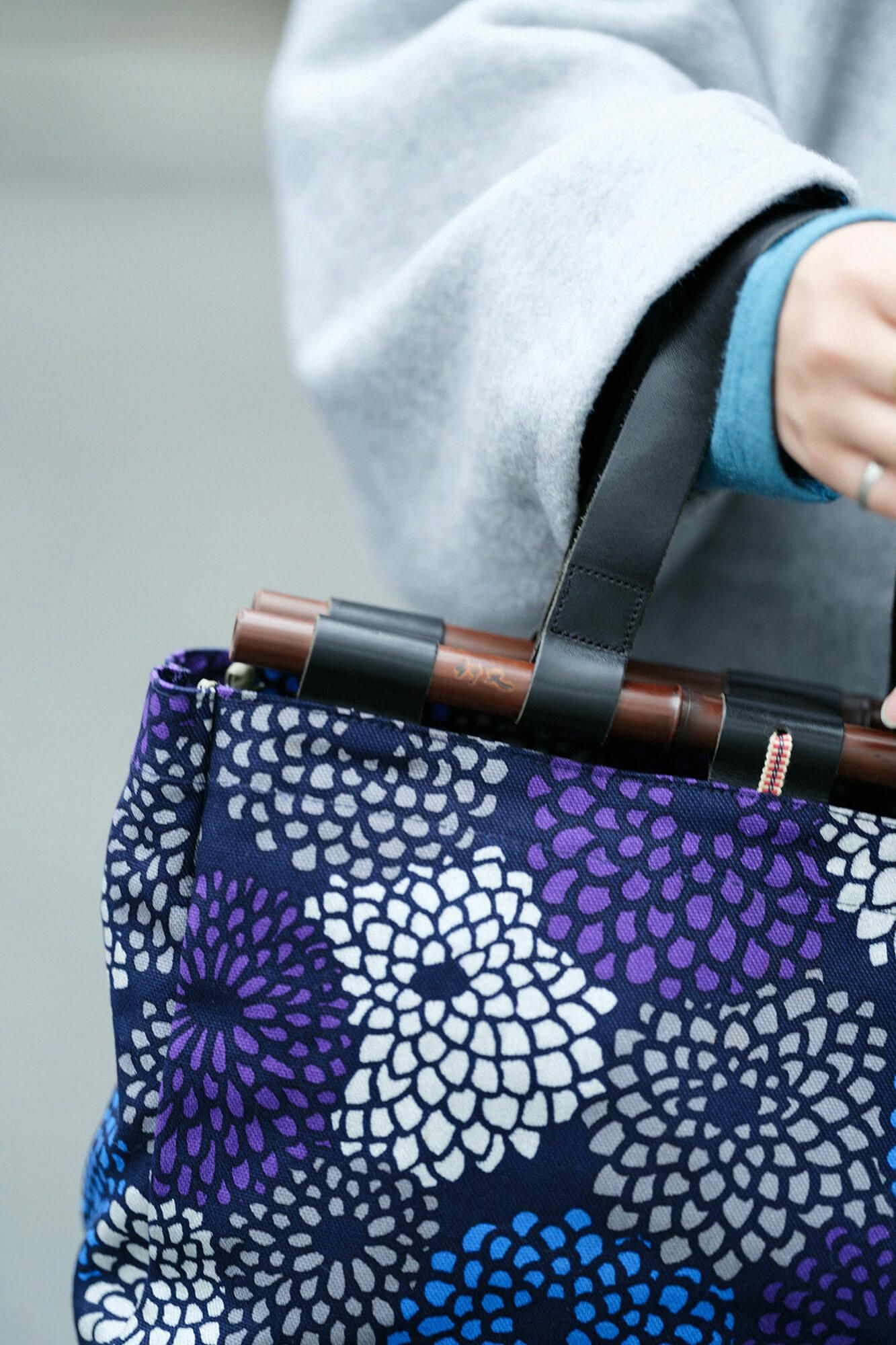 道行小筥(みちゆきこばこ) 染竹(そめだけ) 大/菊づくし2