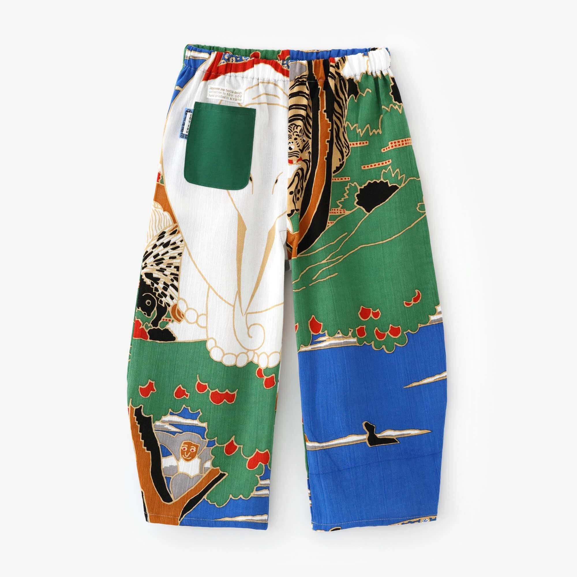 ●高島縮棉Chijimi 20/20童裝長褲 蕾/若冲 再現