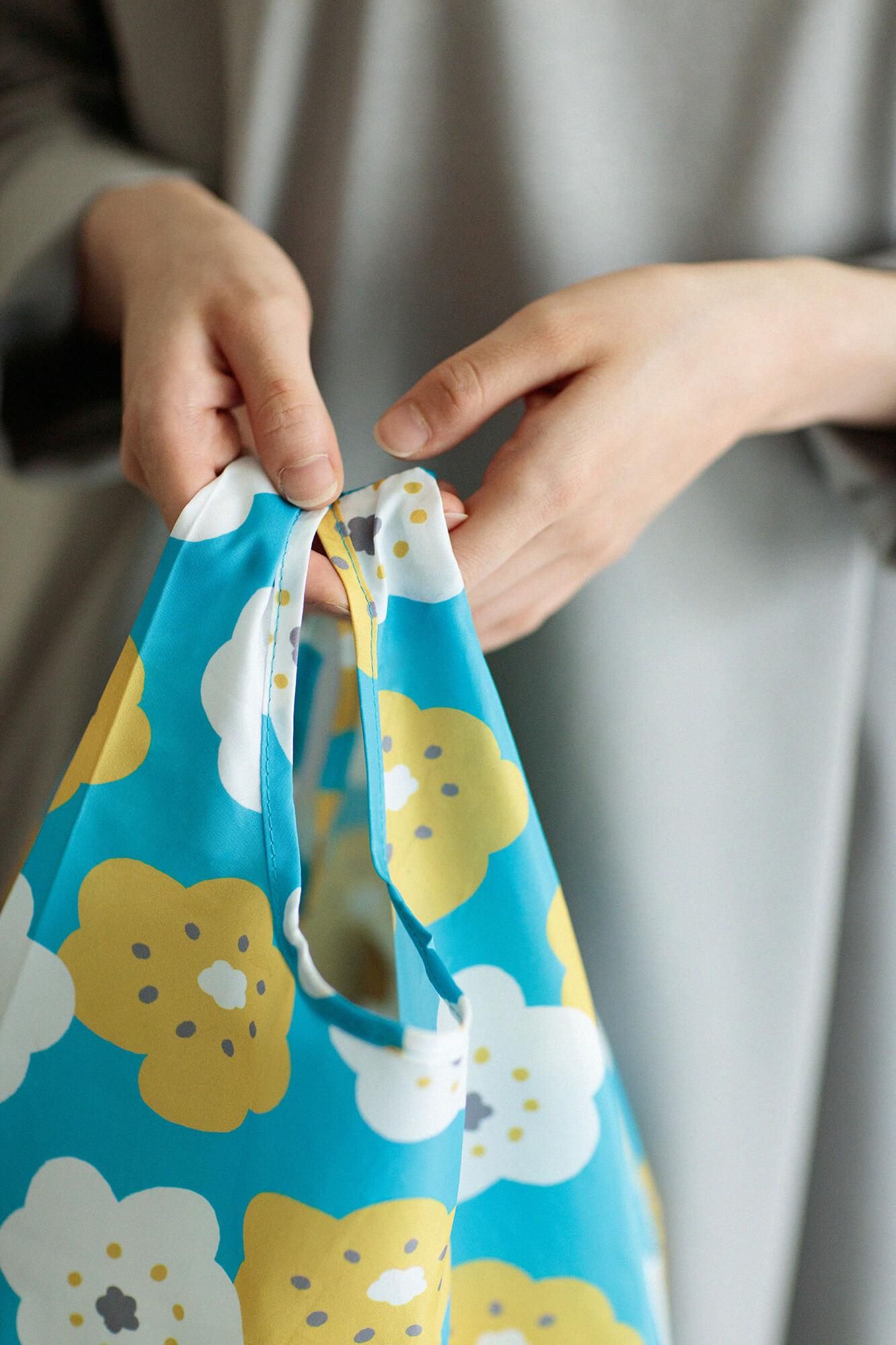 SOU・SOU×丸眞 ミニエコバッグ/ほほえみ