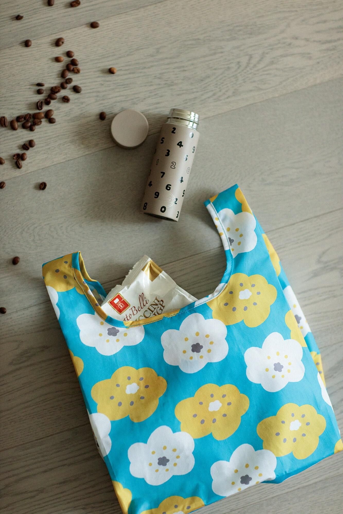 SOU・SOU×丸眞 ミニエコバッグ/ほほえみ