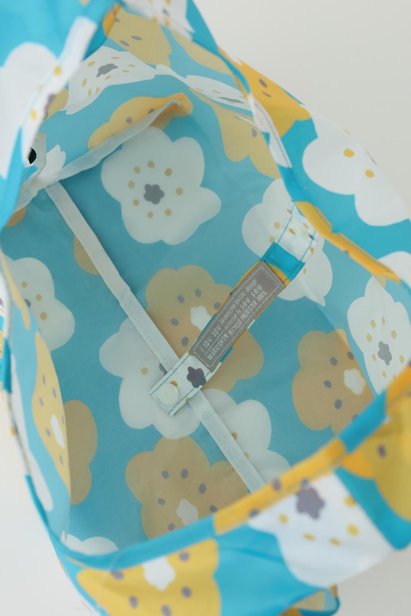 SOU・SOU×丸眞 ミニエコバッグ/ほほえみ