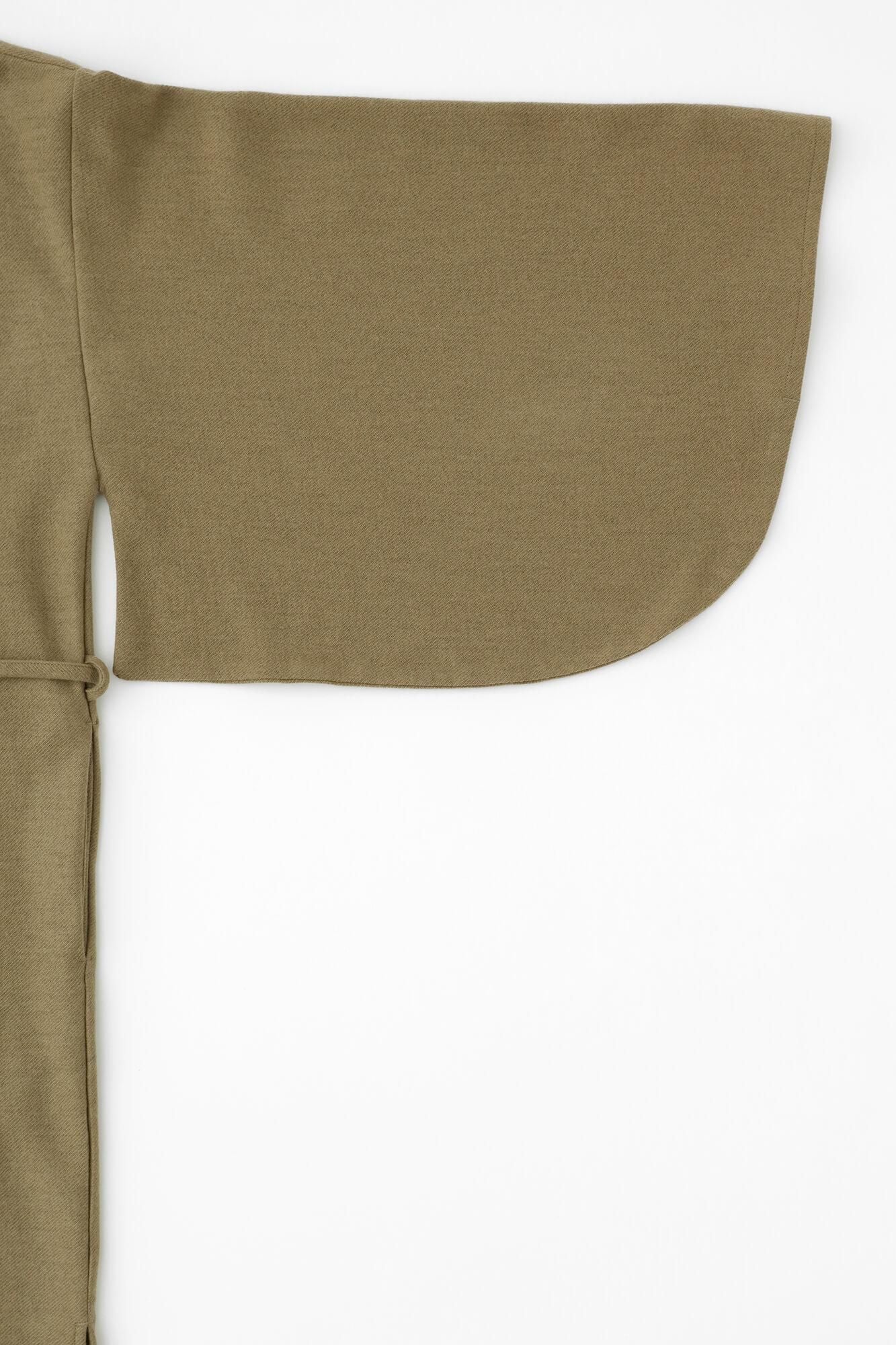 【net限定】カージー編 薙刀かり衣(なぎなたかりごろも) 細衿(さざれえり) 裏勝り(うらまさり)/狐色(きつねいろ)×SO-SU-U綾(あや)