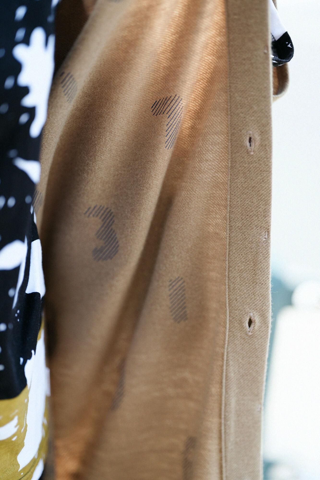 【net限定】カージー編 薙刀かり衣(なぎなたかりごろも) 細衿(さざれえり) 裏勝り(うらまさり)/狐色(きつねいろ)×SO-SU-U綾(あや)