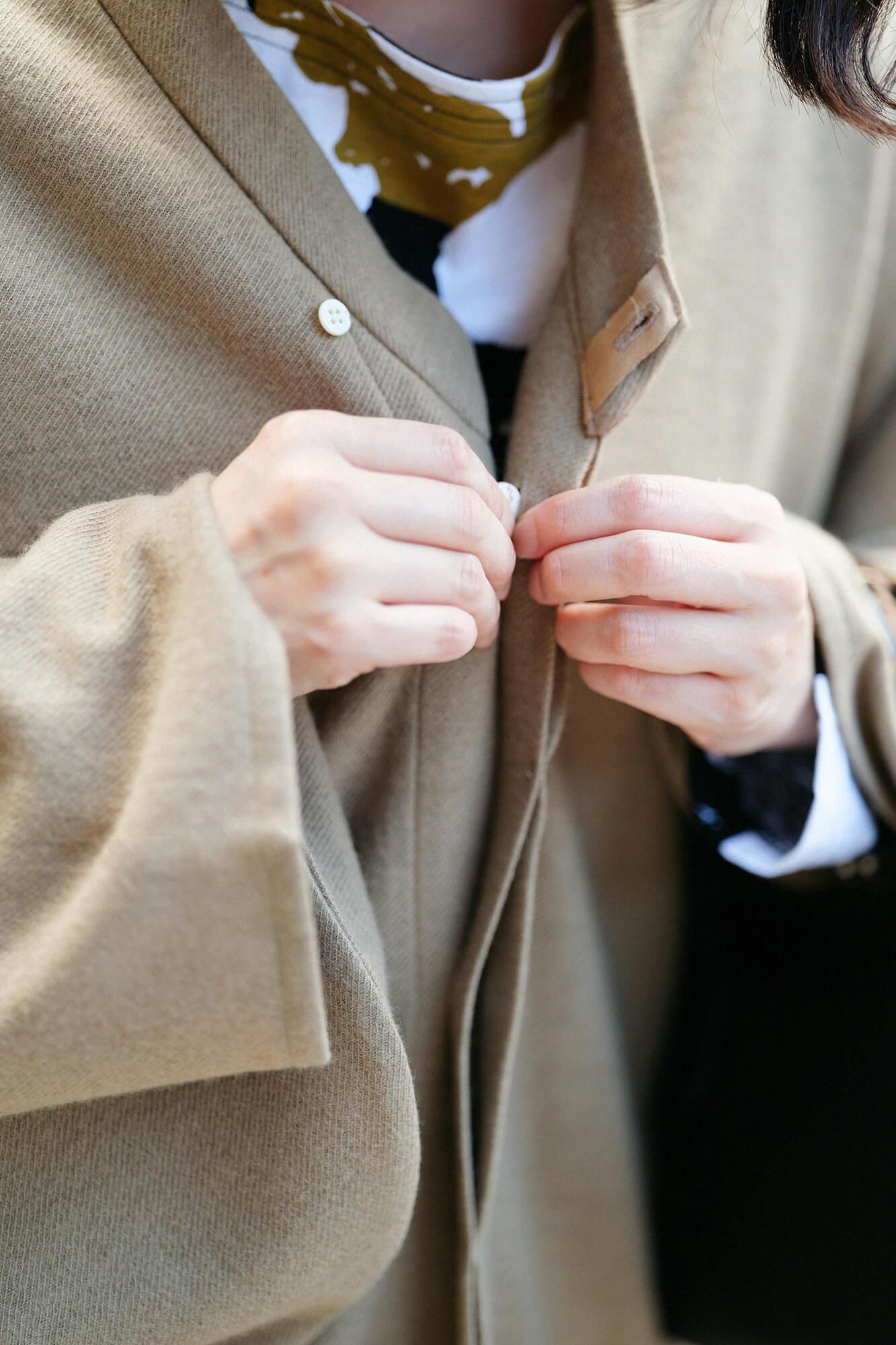 【net限定】カージー編 薙刀かり衣(なぎなたかりごろも) 細衿(さざれえり) 裏勝り(うらまさり)/狐色(きつねいろ)×SO-SU-U綾(あや)