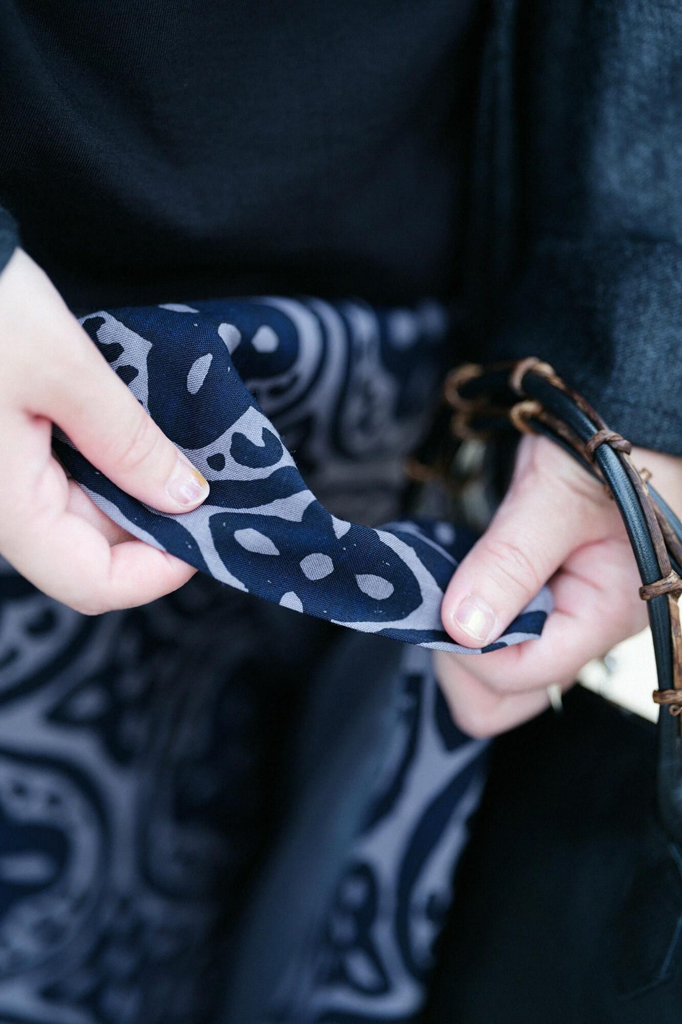 【net限定】モスリン こしき/つなぎ花紋(かもん)