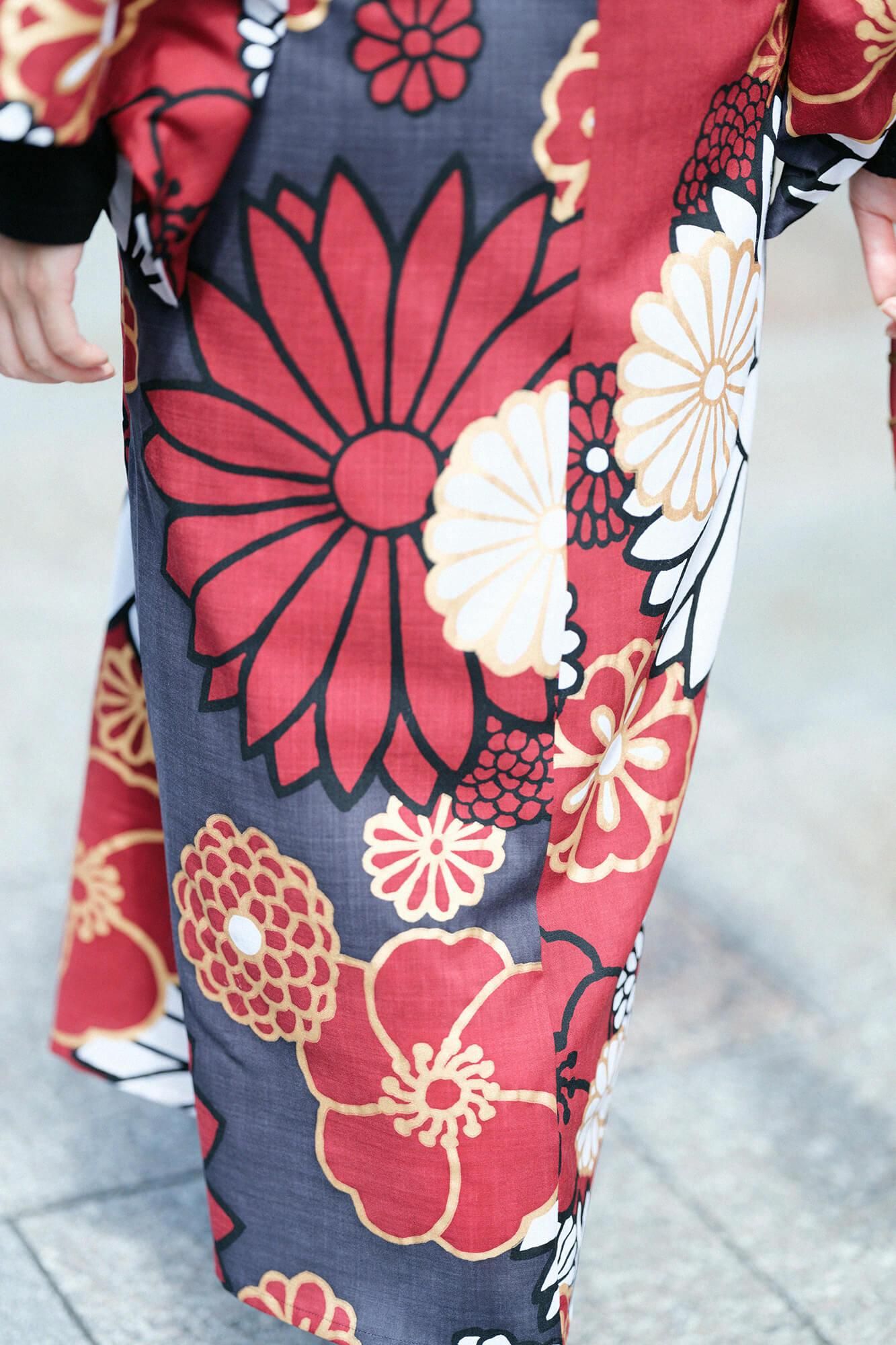 モスリン みたて衣/金襴緞子(きんらんどんす)