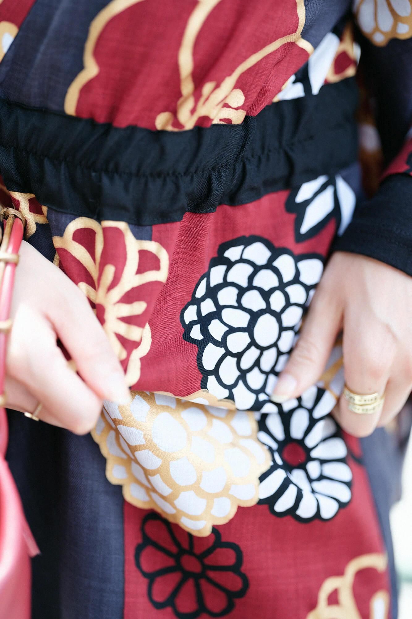 モスリン みたて衣/金襴緞子(きんらんどんす)