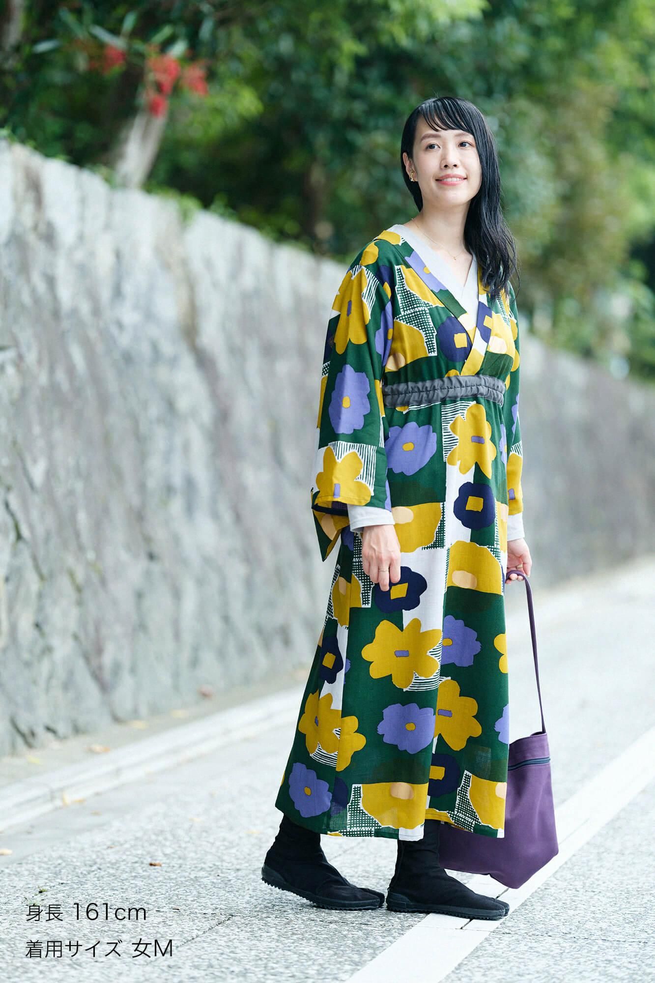 【online한정】모슬린 미타테 원피스/오시바나