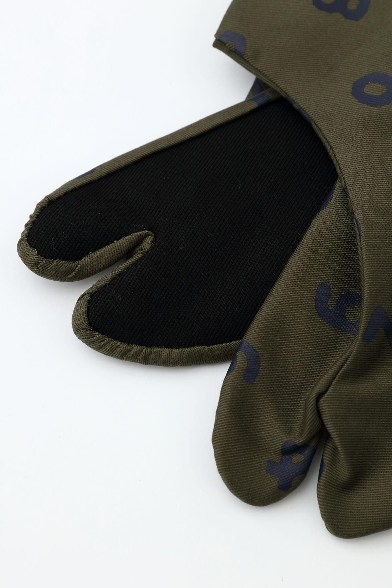 Stretch Chino Cloth Tabi Socks for Tatami Room/SO-SU-U Brownish Green