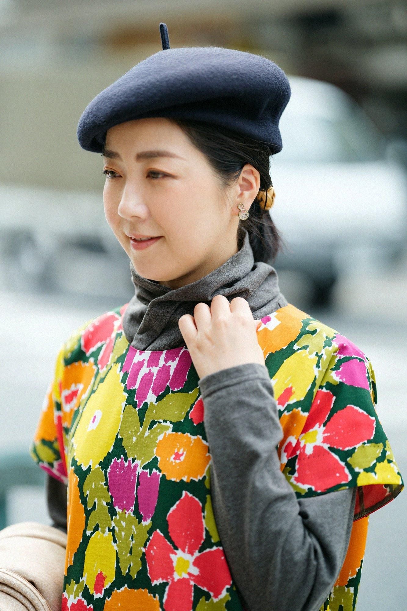 모슬린 직사각형 원피스(초호케이) /나카요시