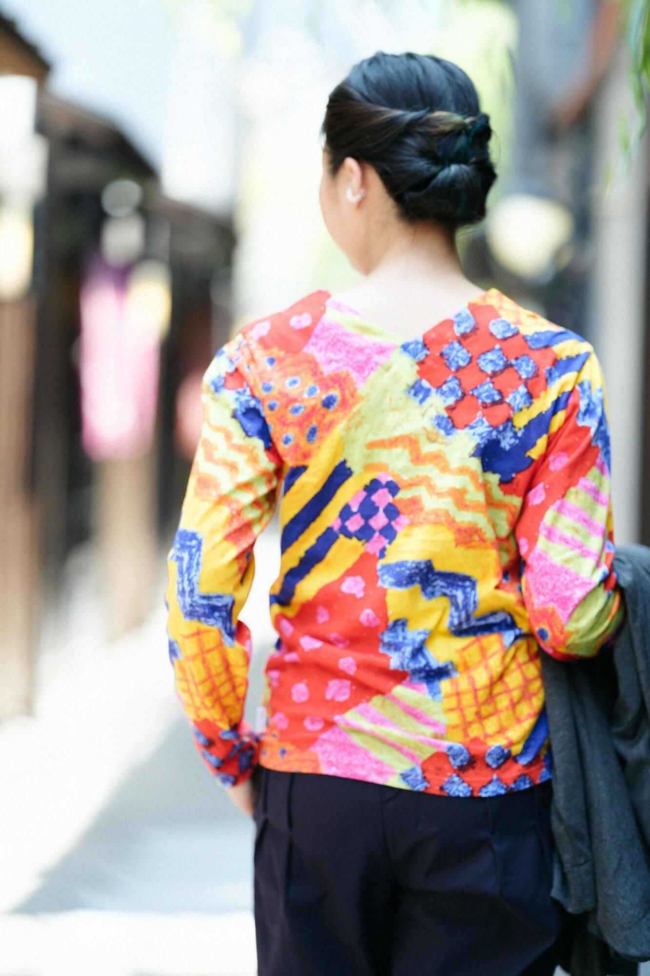 抜衿ジバン 十分丈/にぎわい