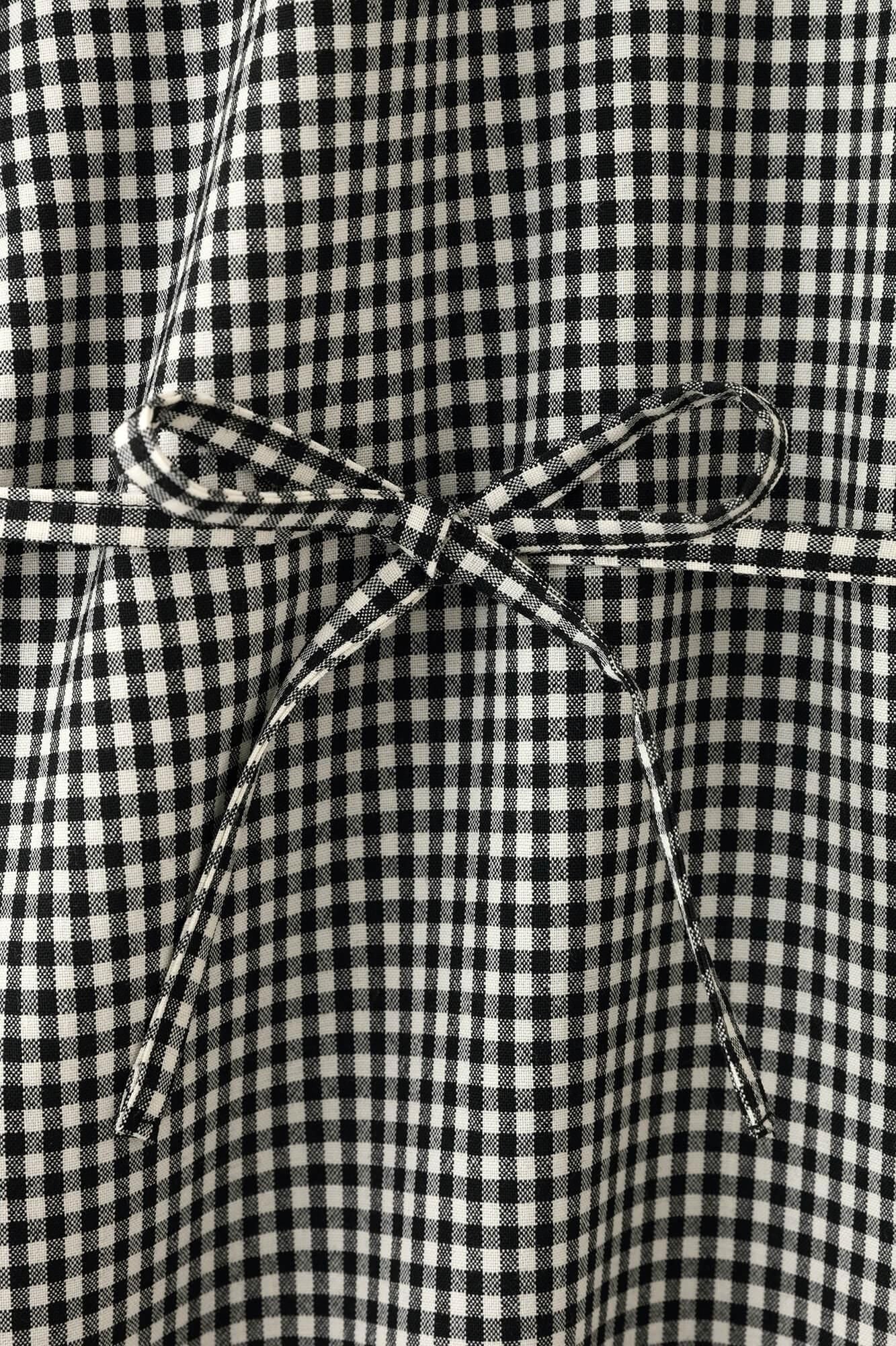 梳毛 長方形洋裝/野花和留白