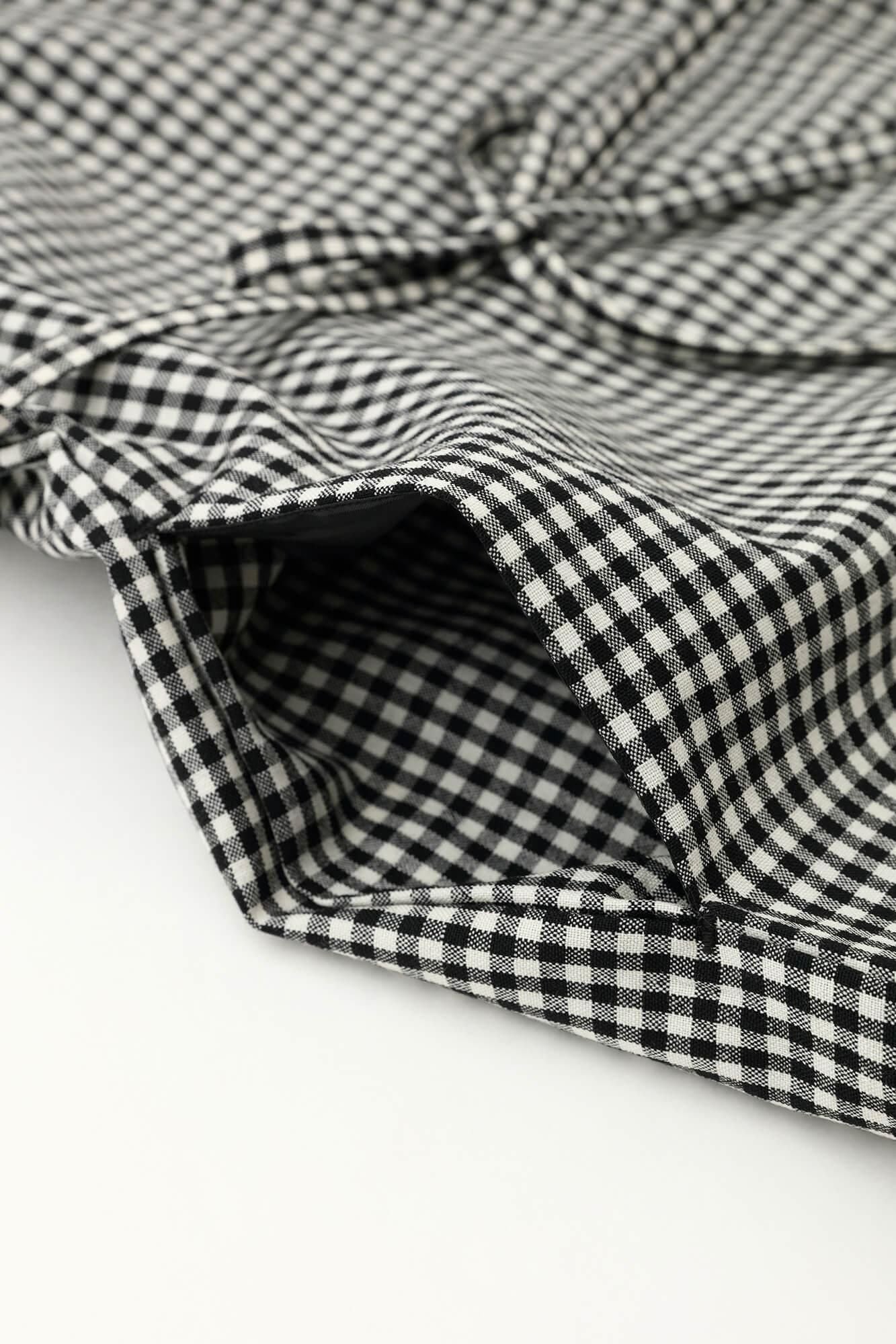 梳毛 長方形洋裝/野花和留白