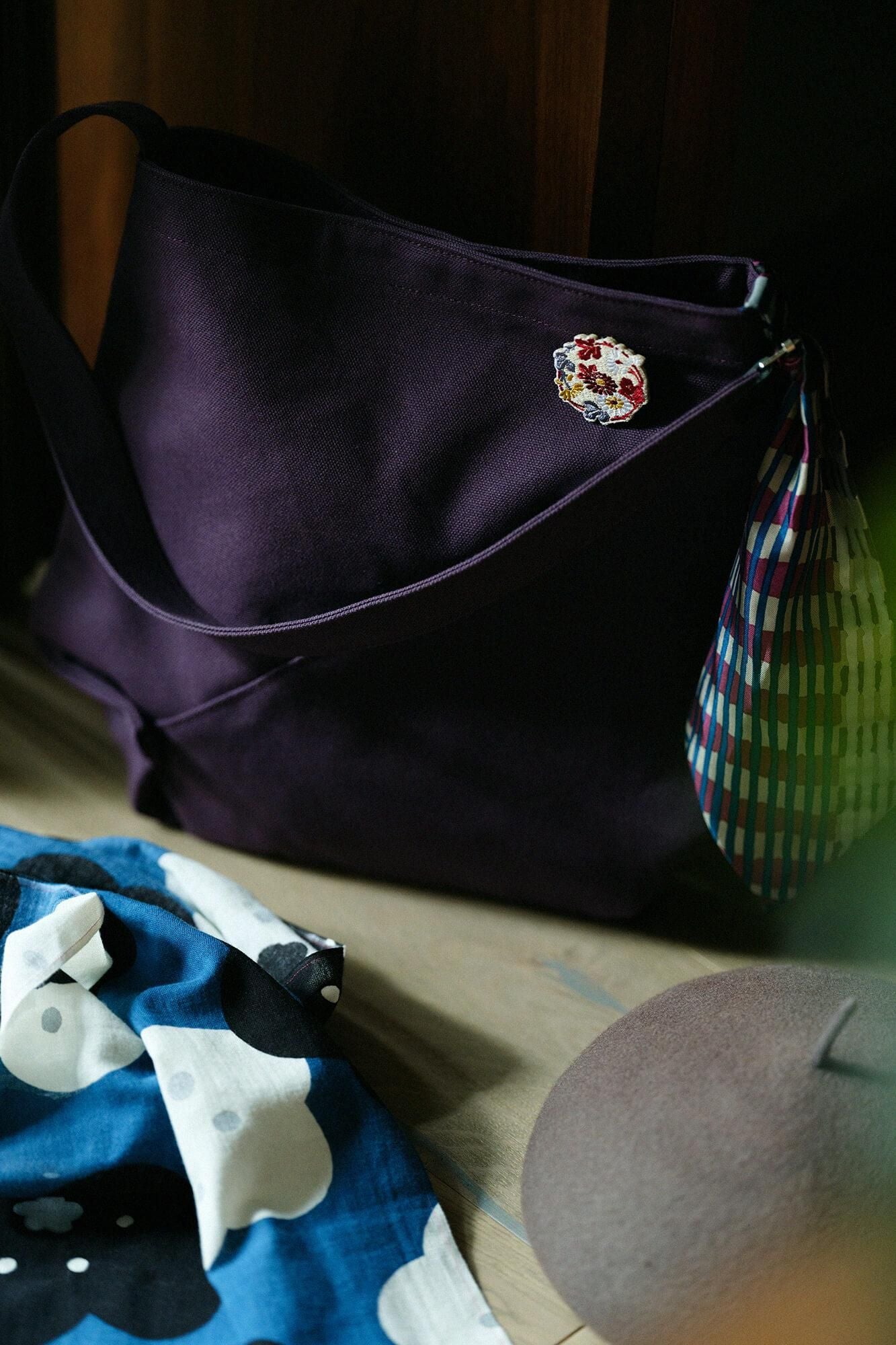 伊勢木棉 圍巾/微笑 淺藍色