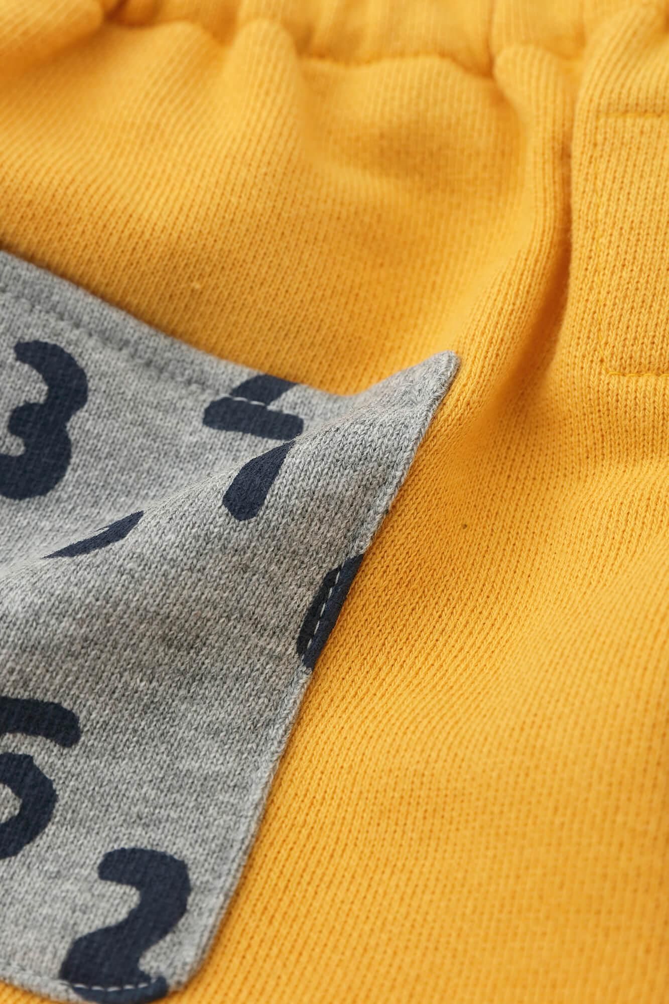 ●Fleece Lining Monpe Pants for Kids / Yellow