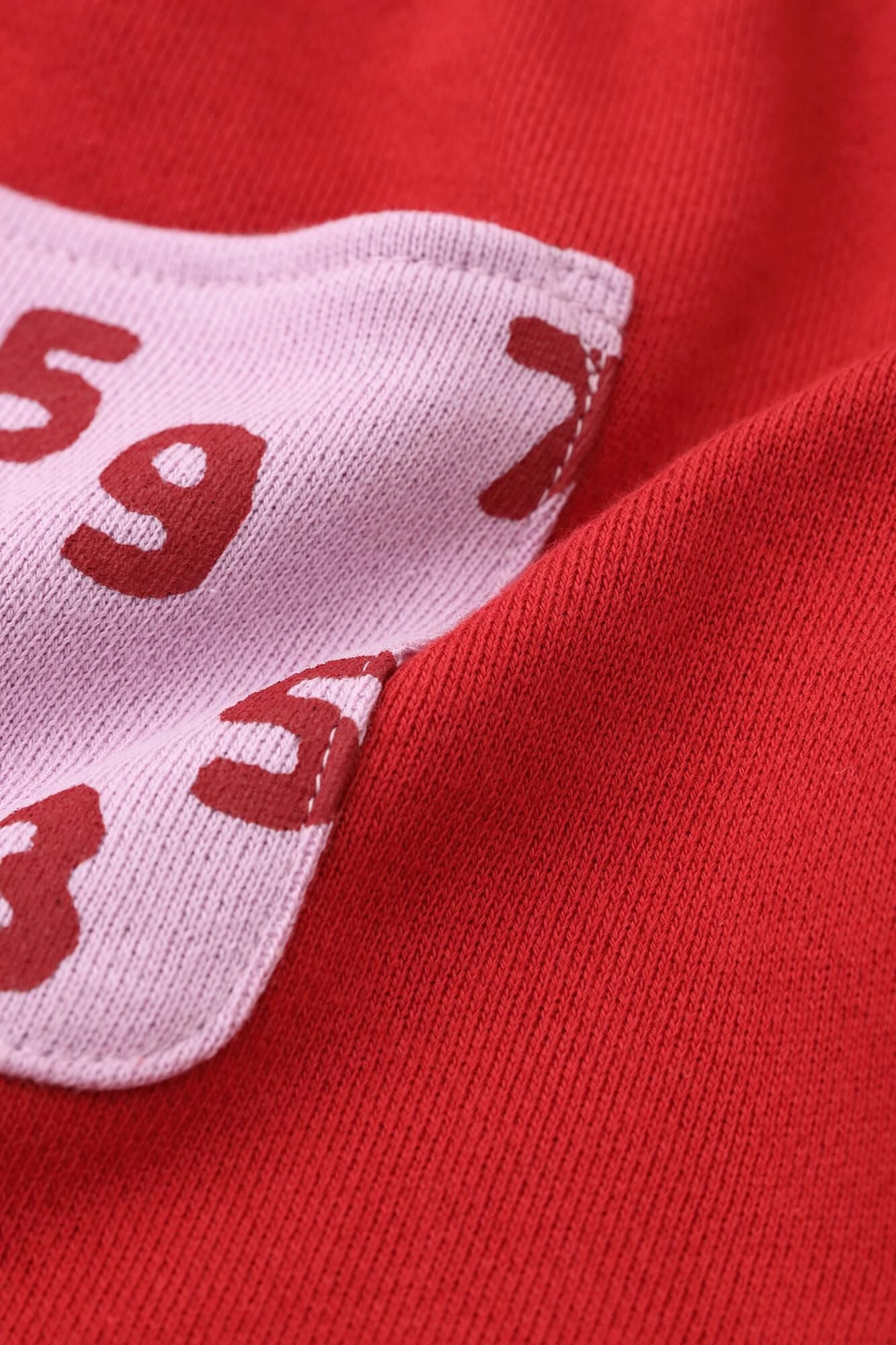 ●Fleece Lining Monpe Pants for Kids / Red