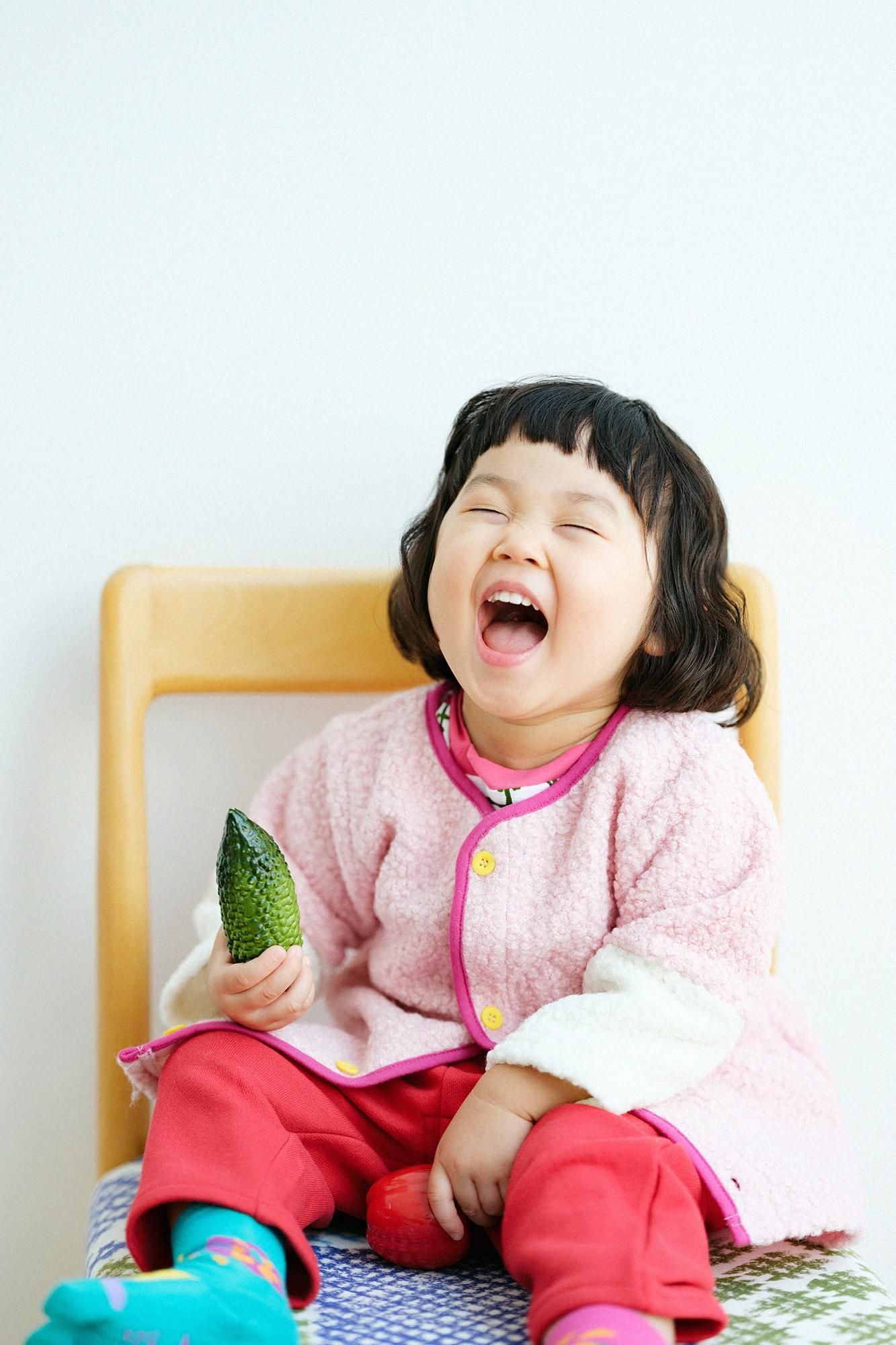 ●Fleece Lining Monpe Pants for Kids / Red