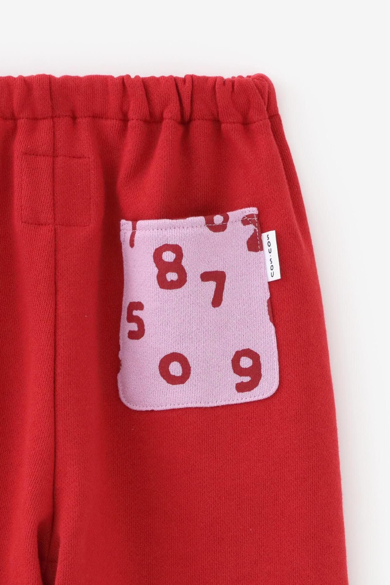 ●Fleece Lining Monpe Pants for Kids / Red