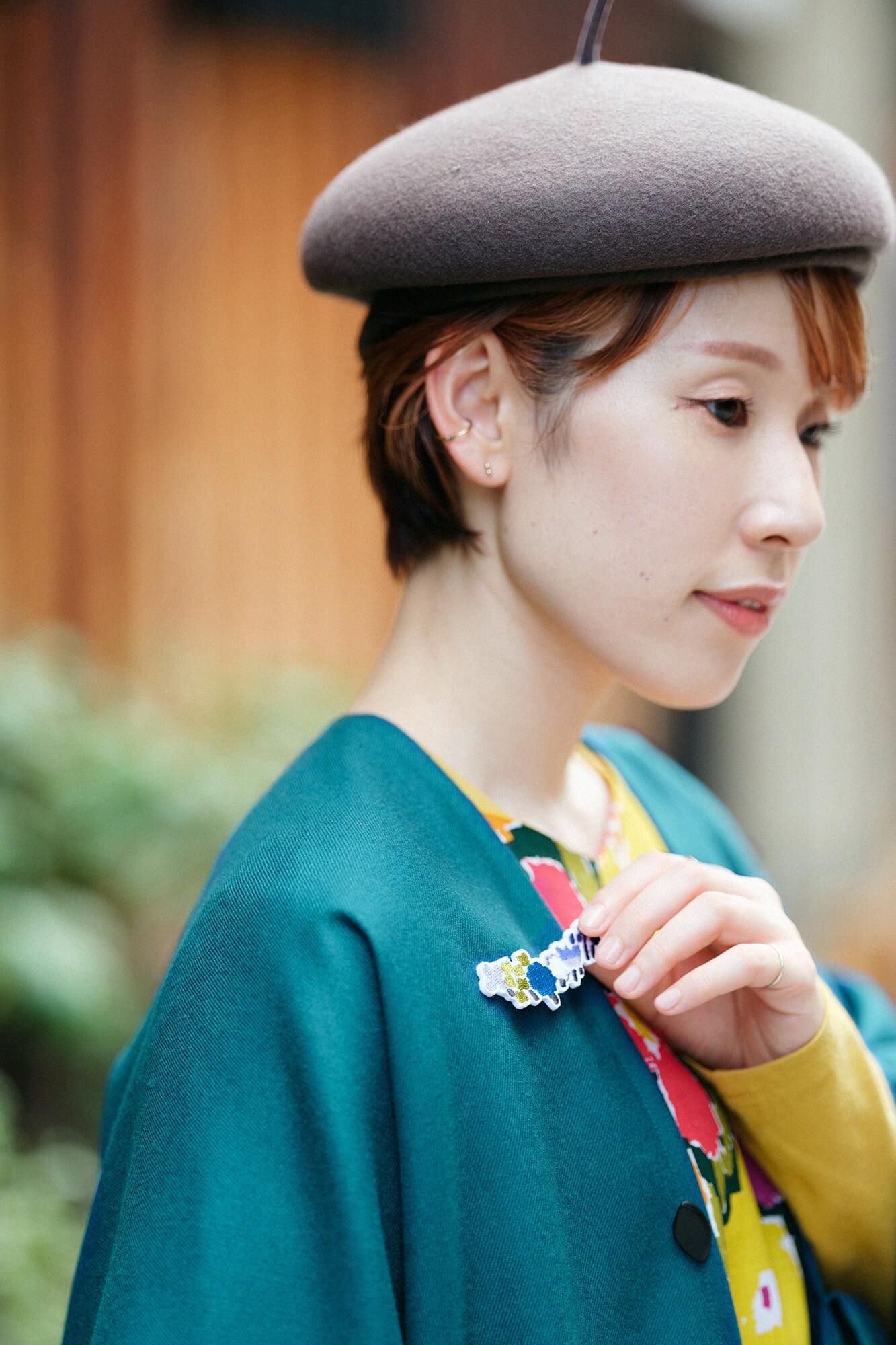 Stickereidekoration/Sansan