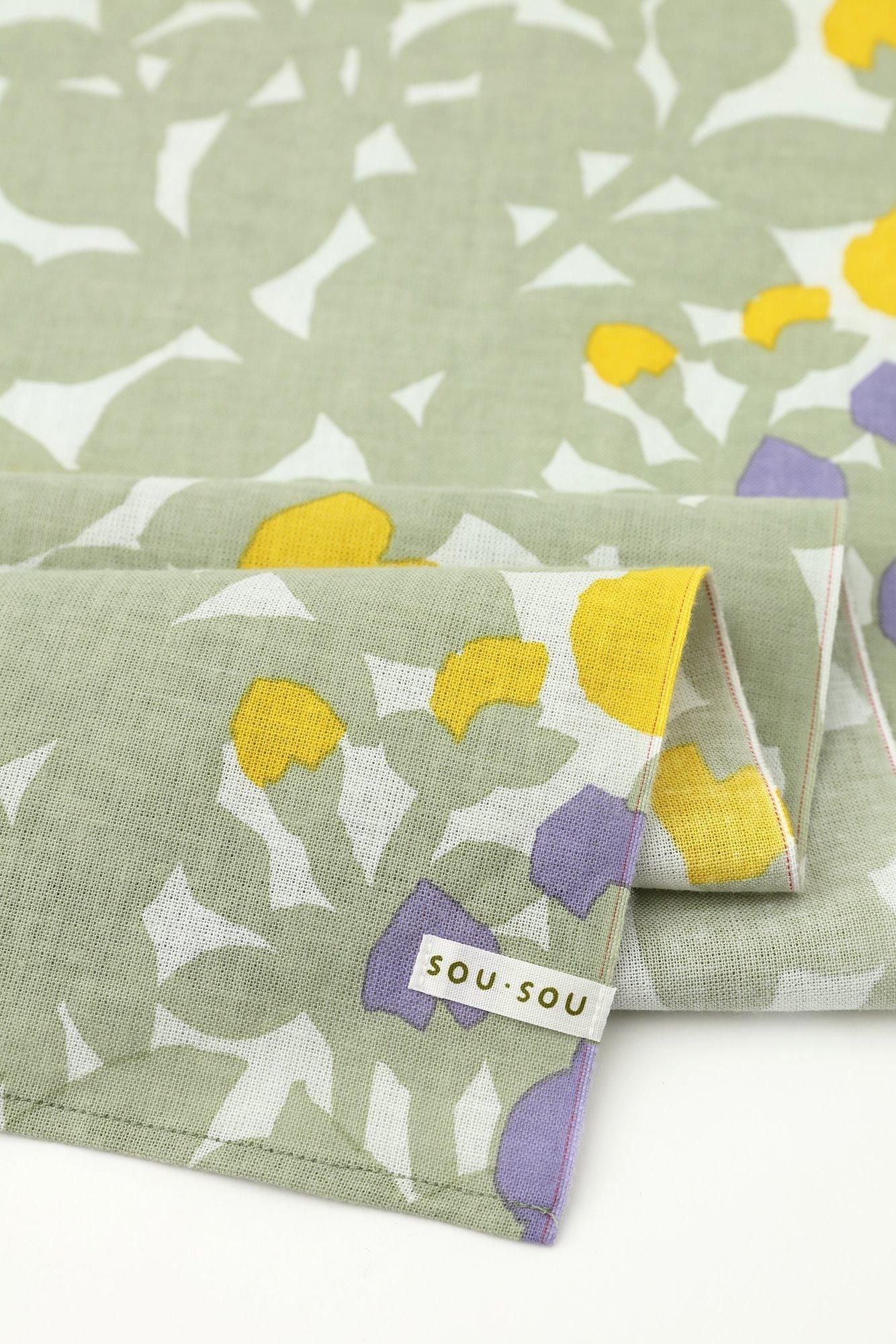 Isemomen Cotton Scarf / Wild Rose Mist Green 2