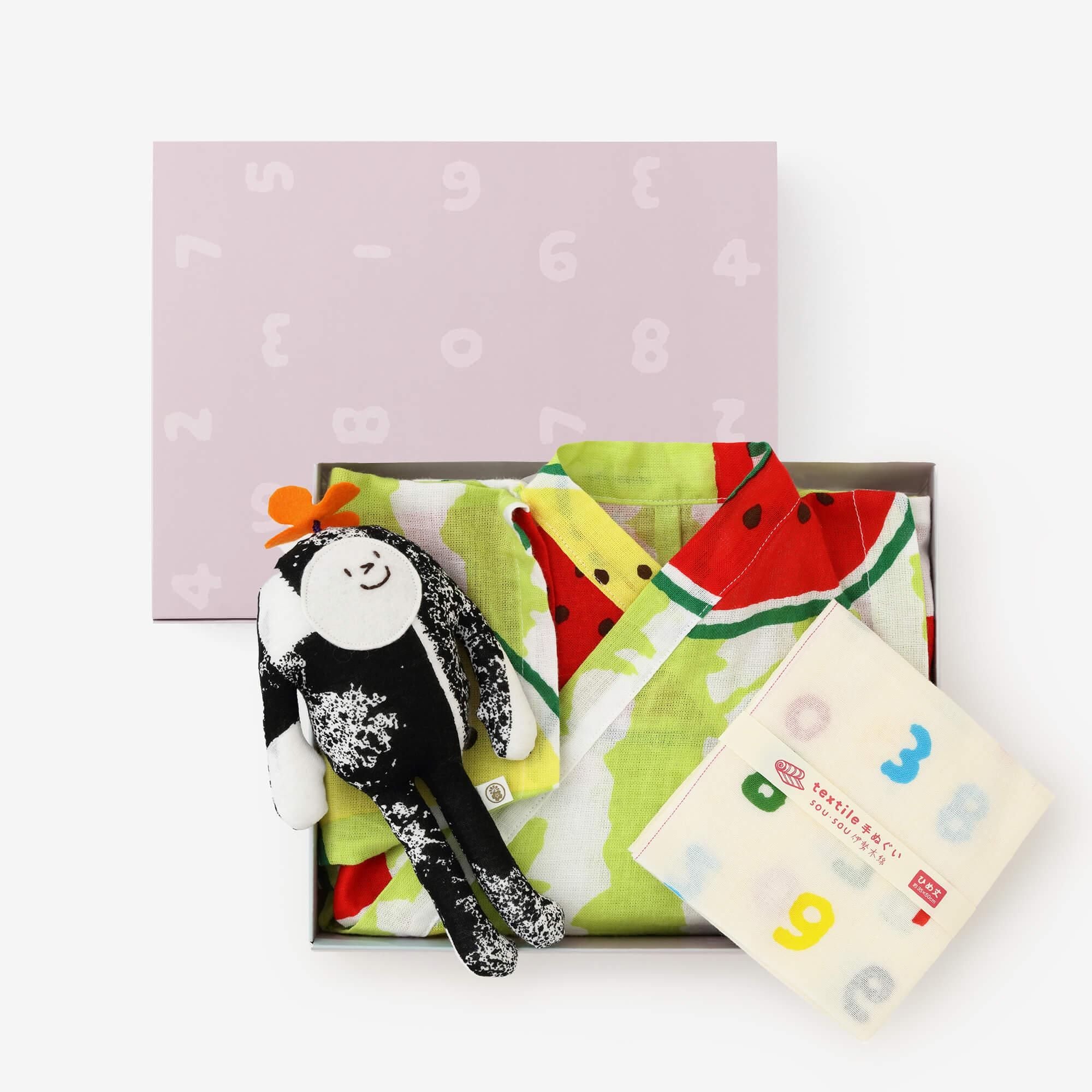 ●【贈箱入り】じんべいセット/すいか