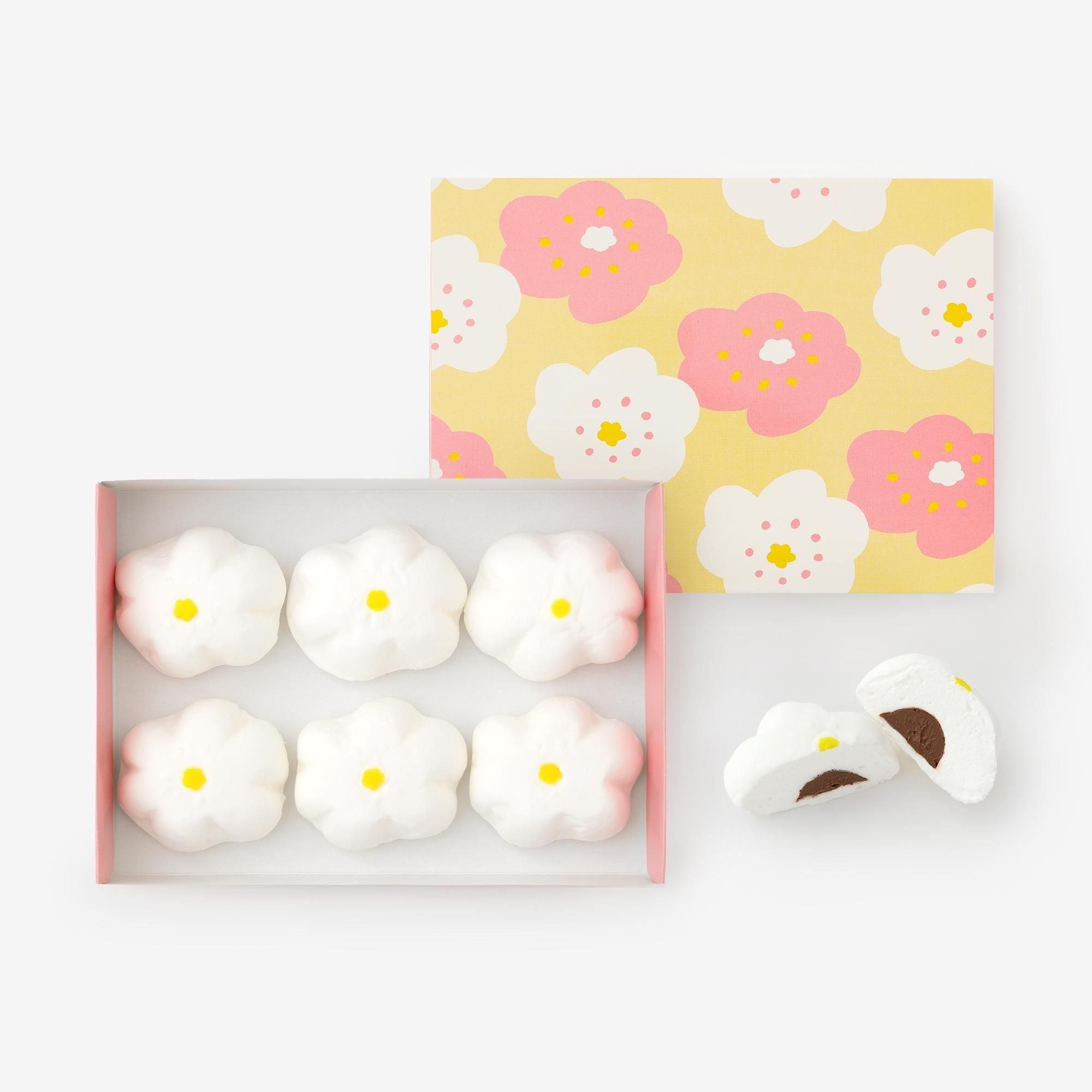 伊藤軒×SOU・SOU/ほほえみ マシュマロ(チョコ)6個入