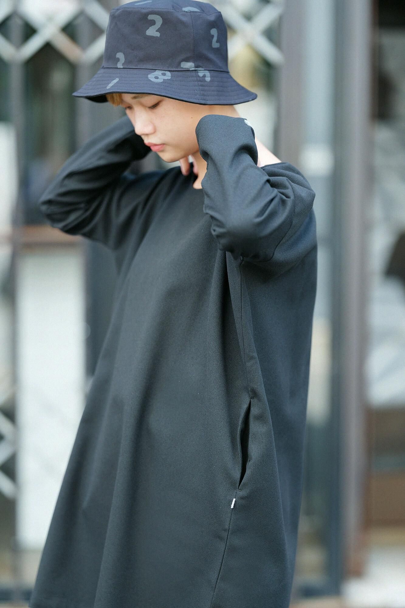 Twill Weave W.L.P. Long Sleeve Tunic// Black