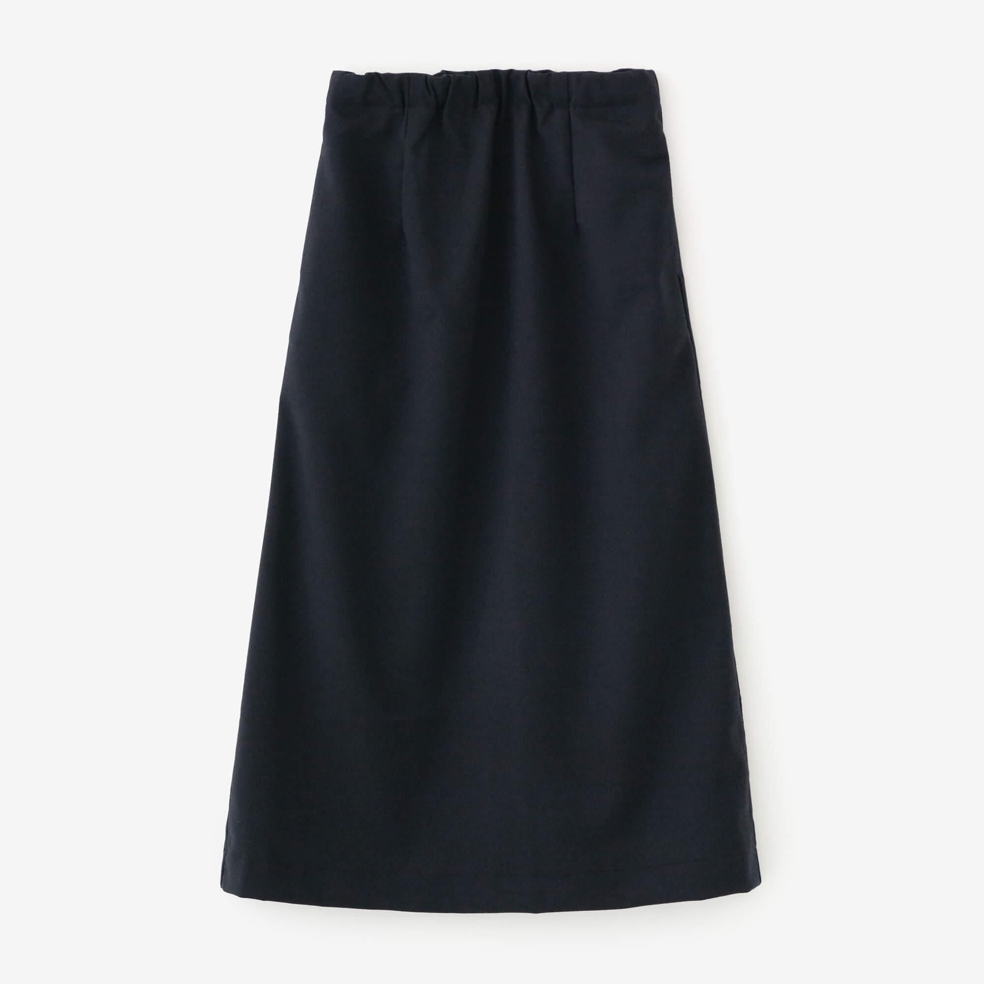 Twill Weave W.L.P. Long Skirt// Dark Navy