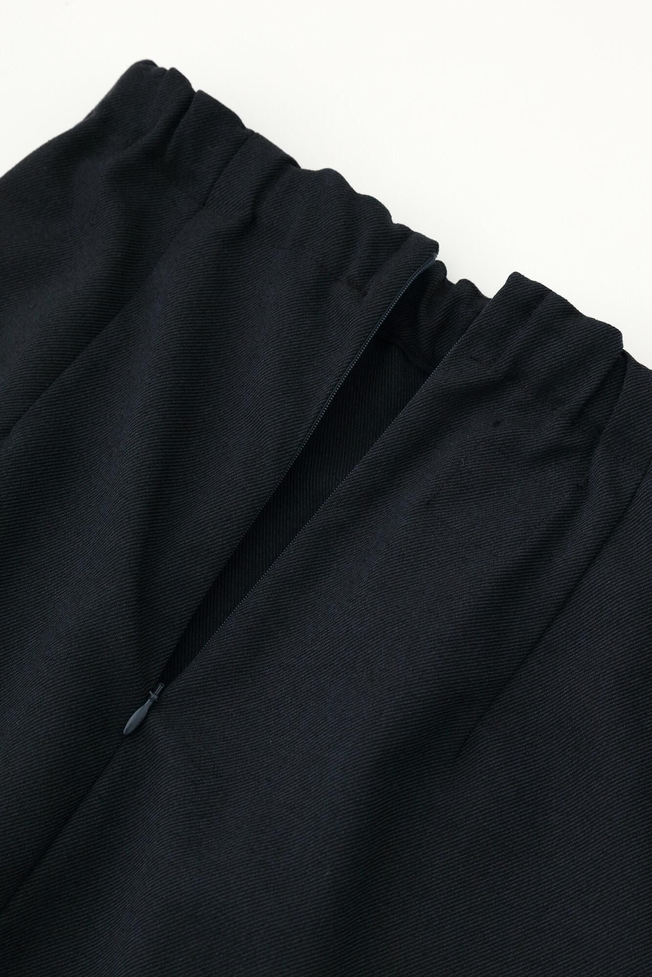 Twill Weave W.L.P. Long Skirt// Dark Navy