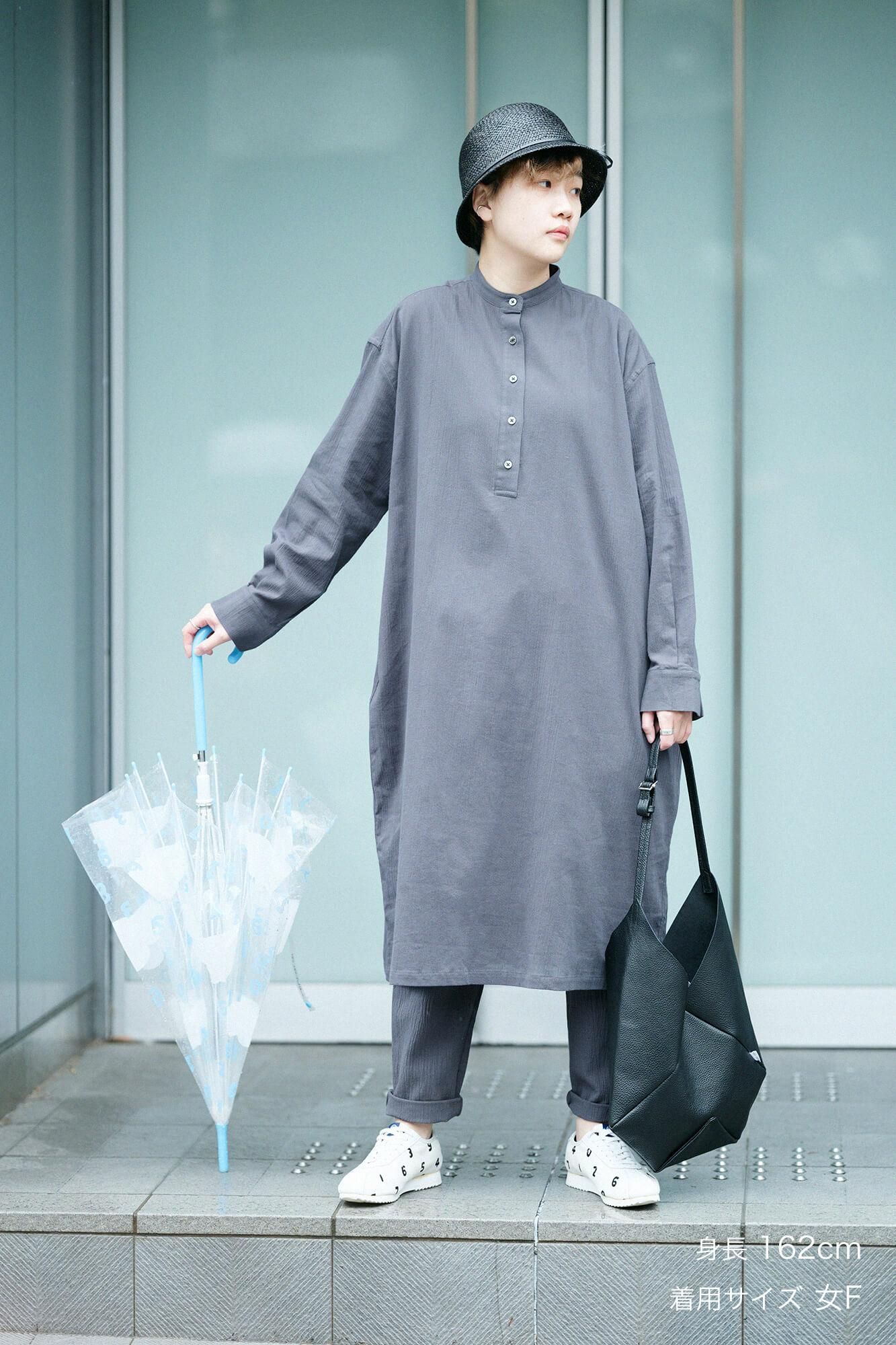 타카시마치지미 20/20 H.N.그란 셔츠 원피스/짙은 회색