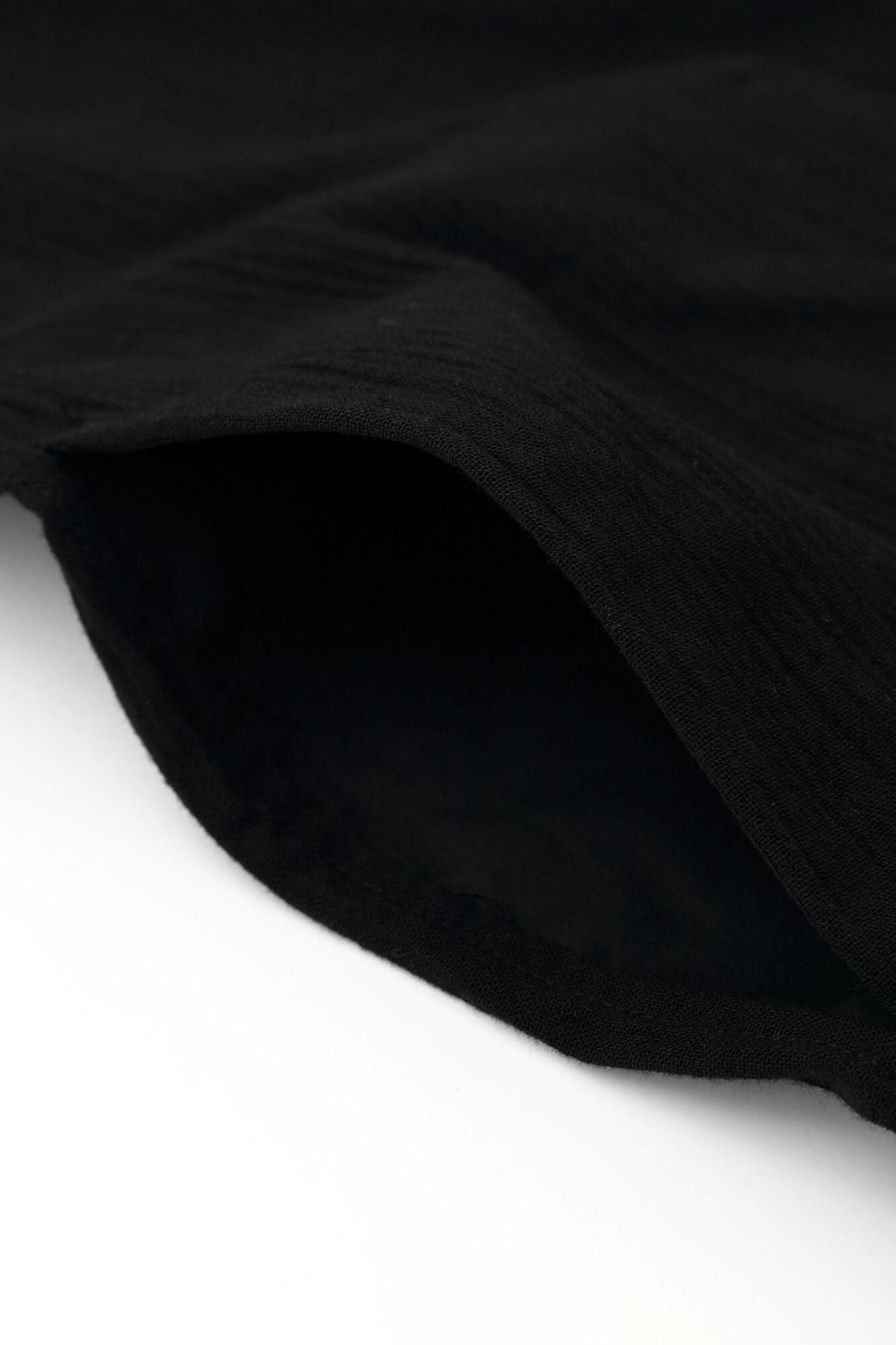 高島縮 20/20 スタンドカラーシャツ SP/濡羽色(ぬればいろ)