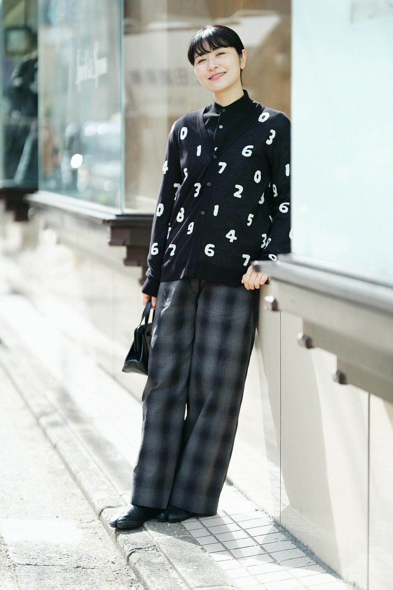 高島縮 20/20 スタンドカラーシャツ SP/濡羽色(ぬればいろ)