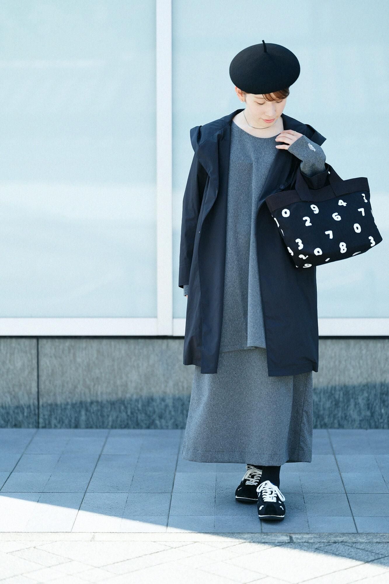 Y.トート A4/SO-SU-U 濡羽色(ぬればいろ)×つくも