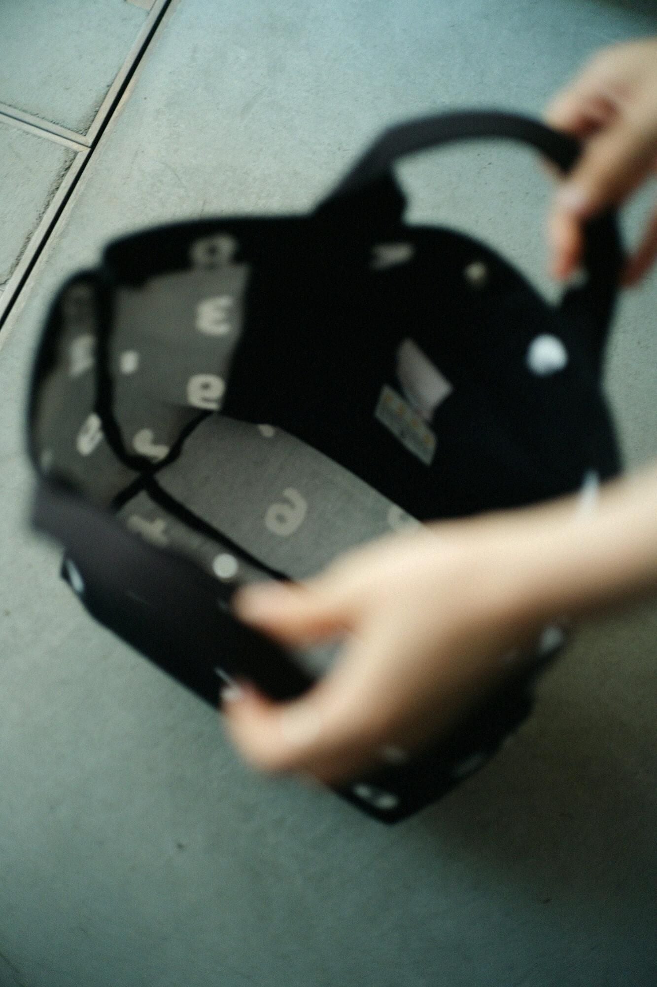 Y.トート A4/SO-SU-U 濡羽色(ぬればいろ)×つくも