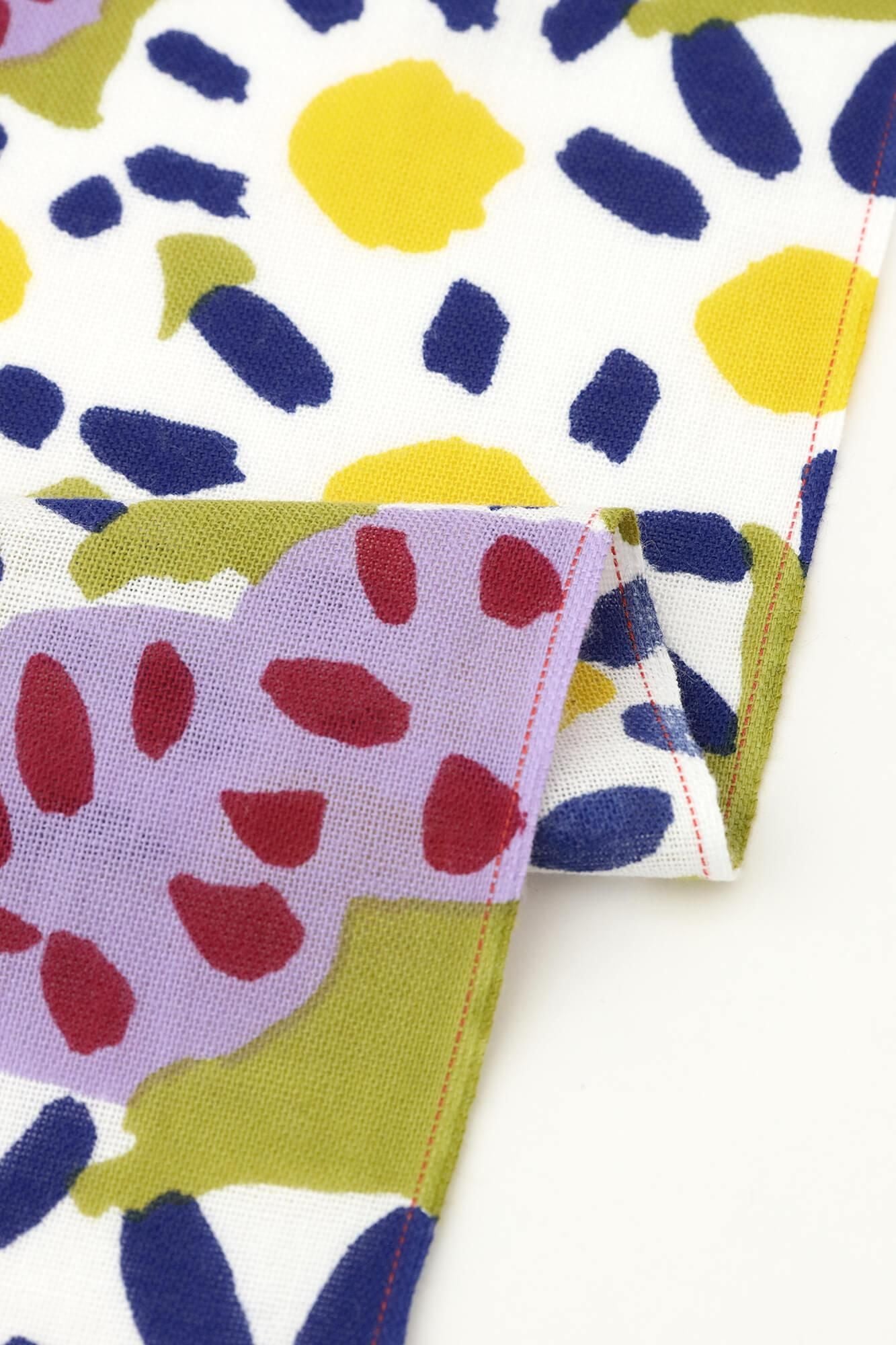 伊勢木棉圖案紋樣手巾/菊花開