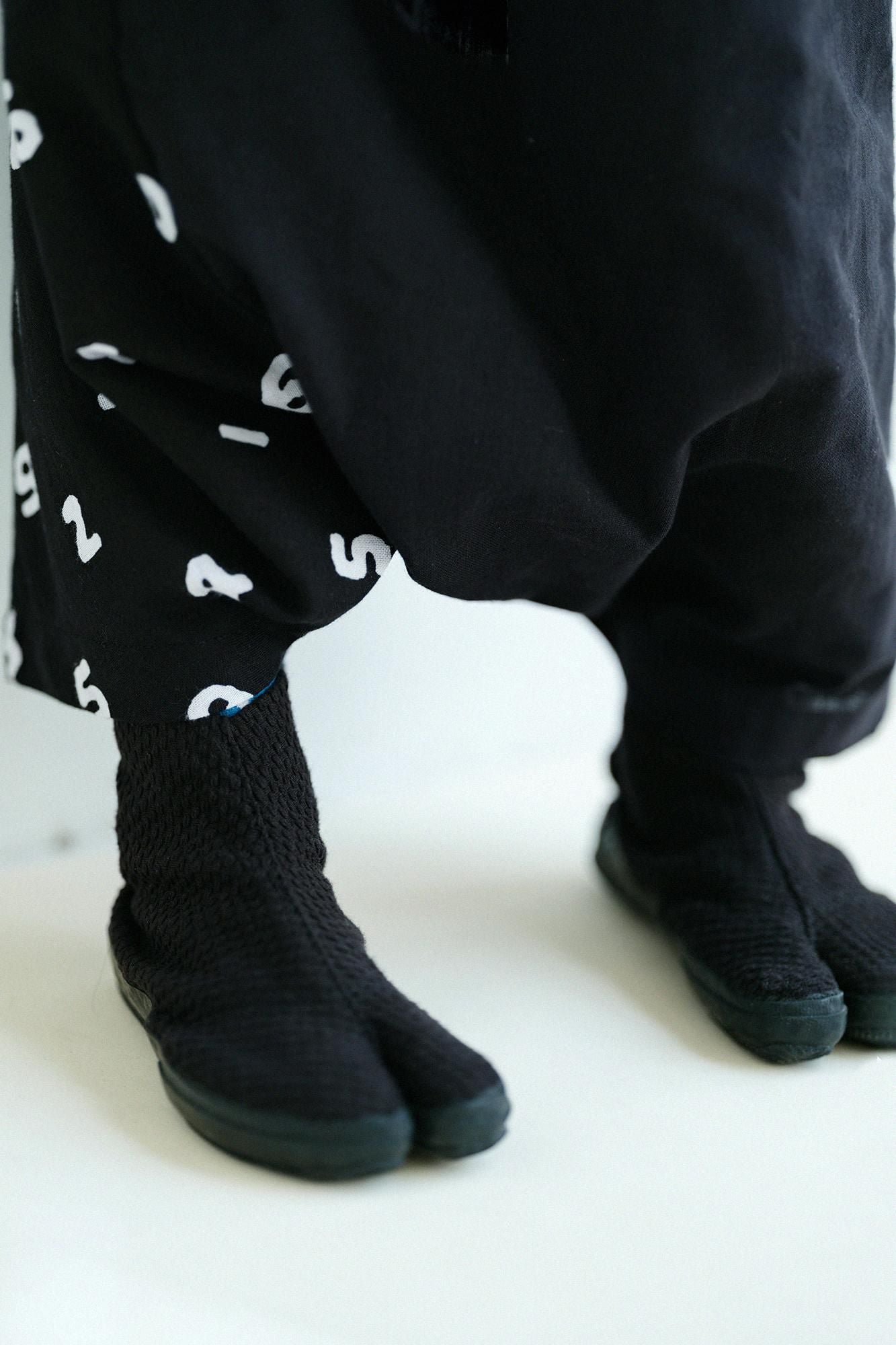 ●伊勢木棉 富士飛鼠褲/黑色x SO-SU-U十數 黑色